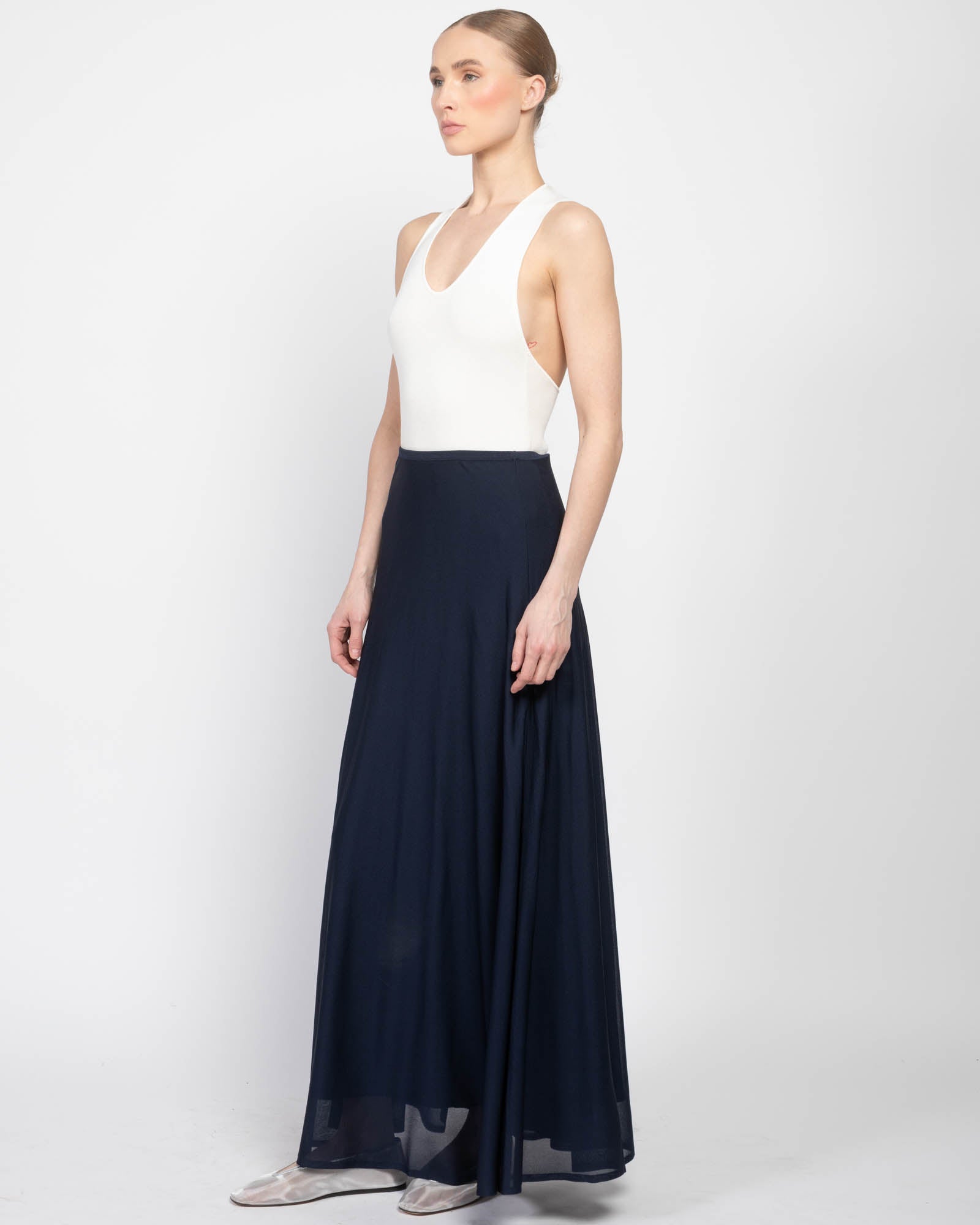 BRANDON MAXWELL Sheer Skirt