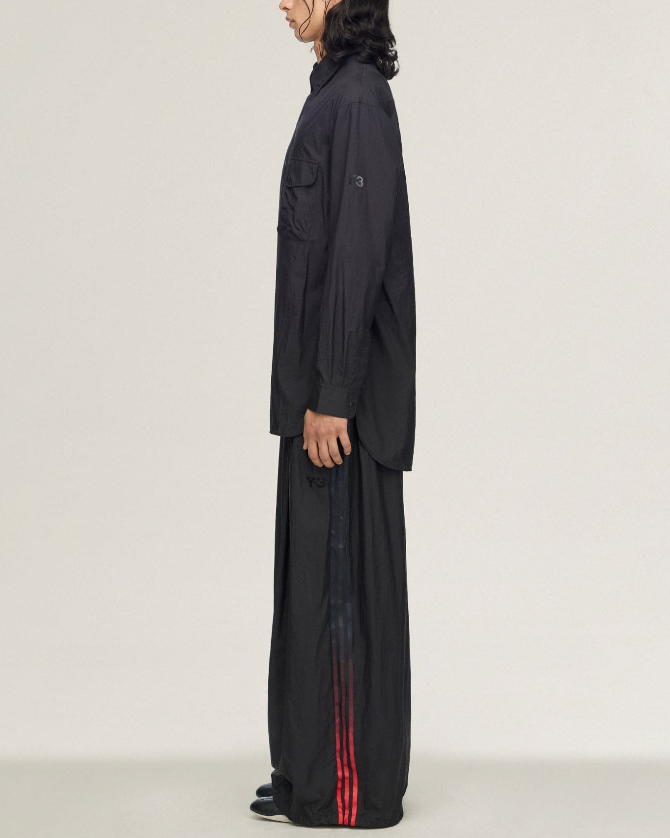 Gradient 3 Stripe Nylon Overshirt