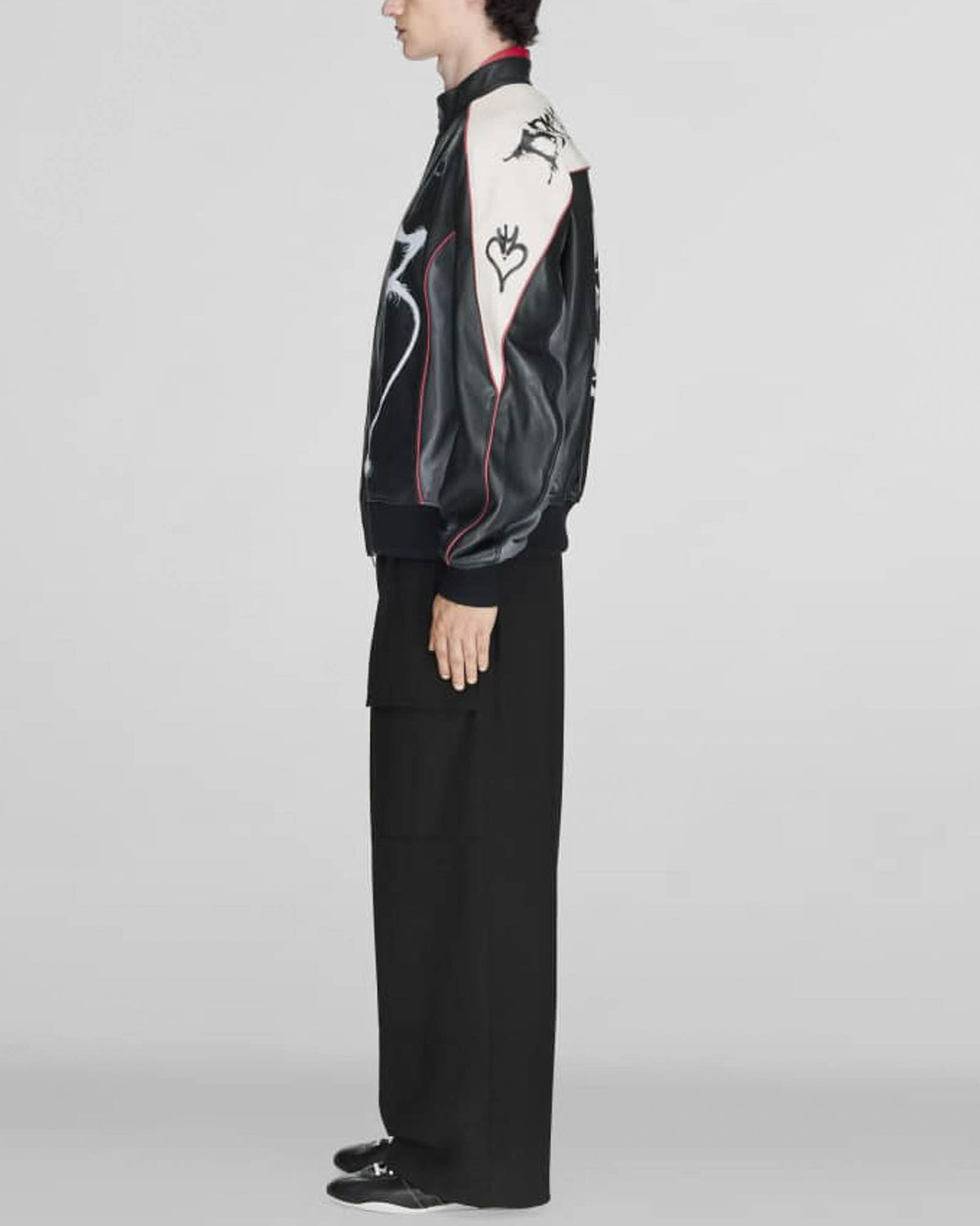 Y- 3 Gfx Leather Jacket