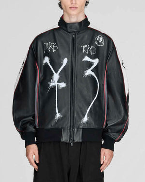 Y- 3 Gfx Leather Jacket