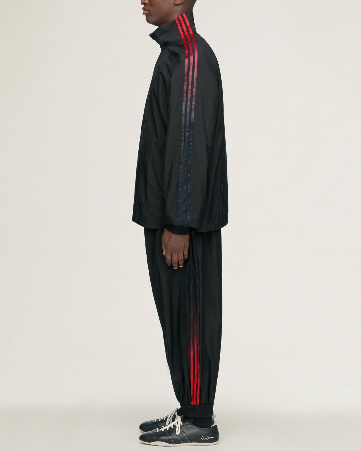 Gradient 3 Stripe Nylon Track Jacket
