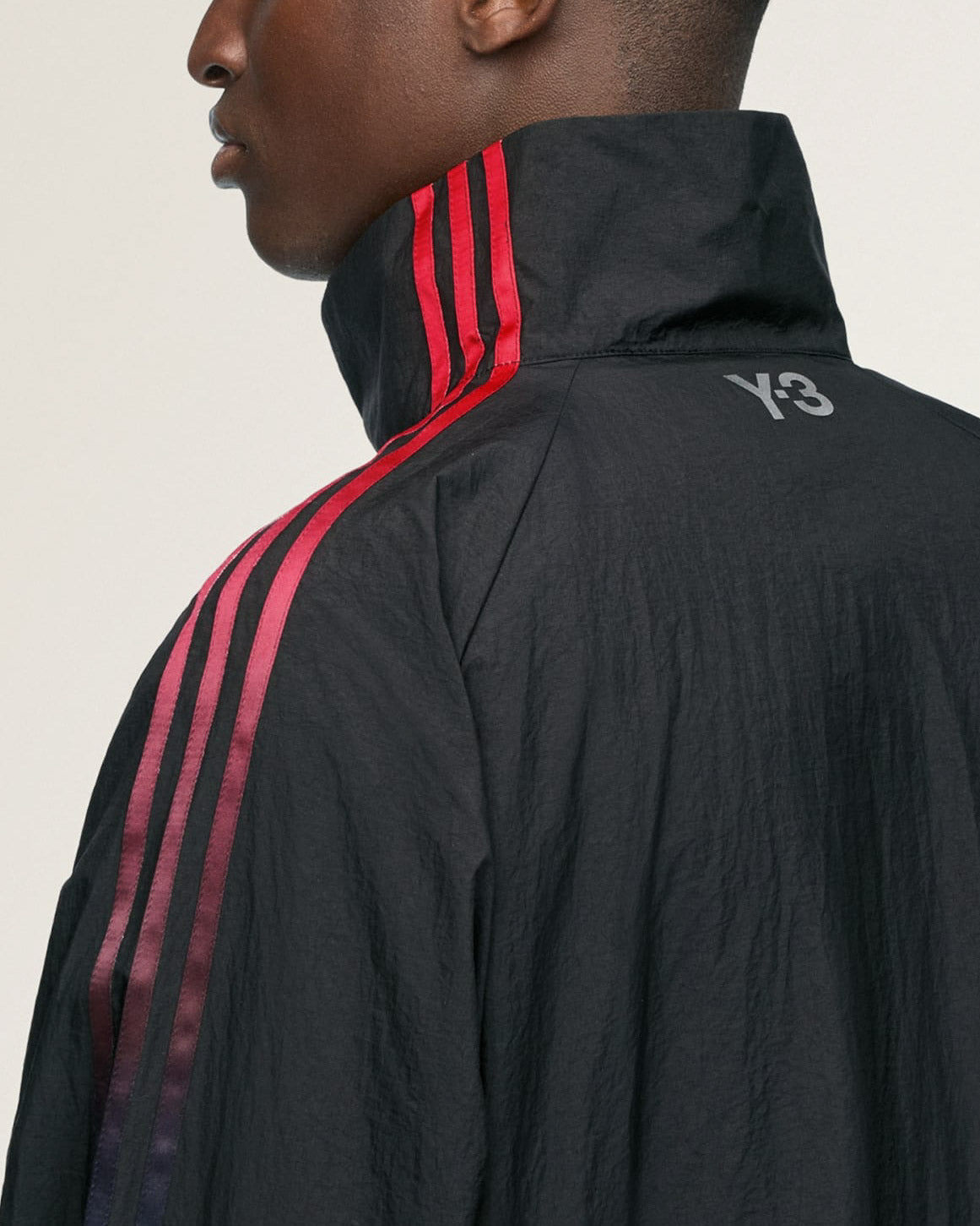 Gradient 3 Stripe Nylon Track Jacket