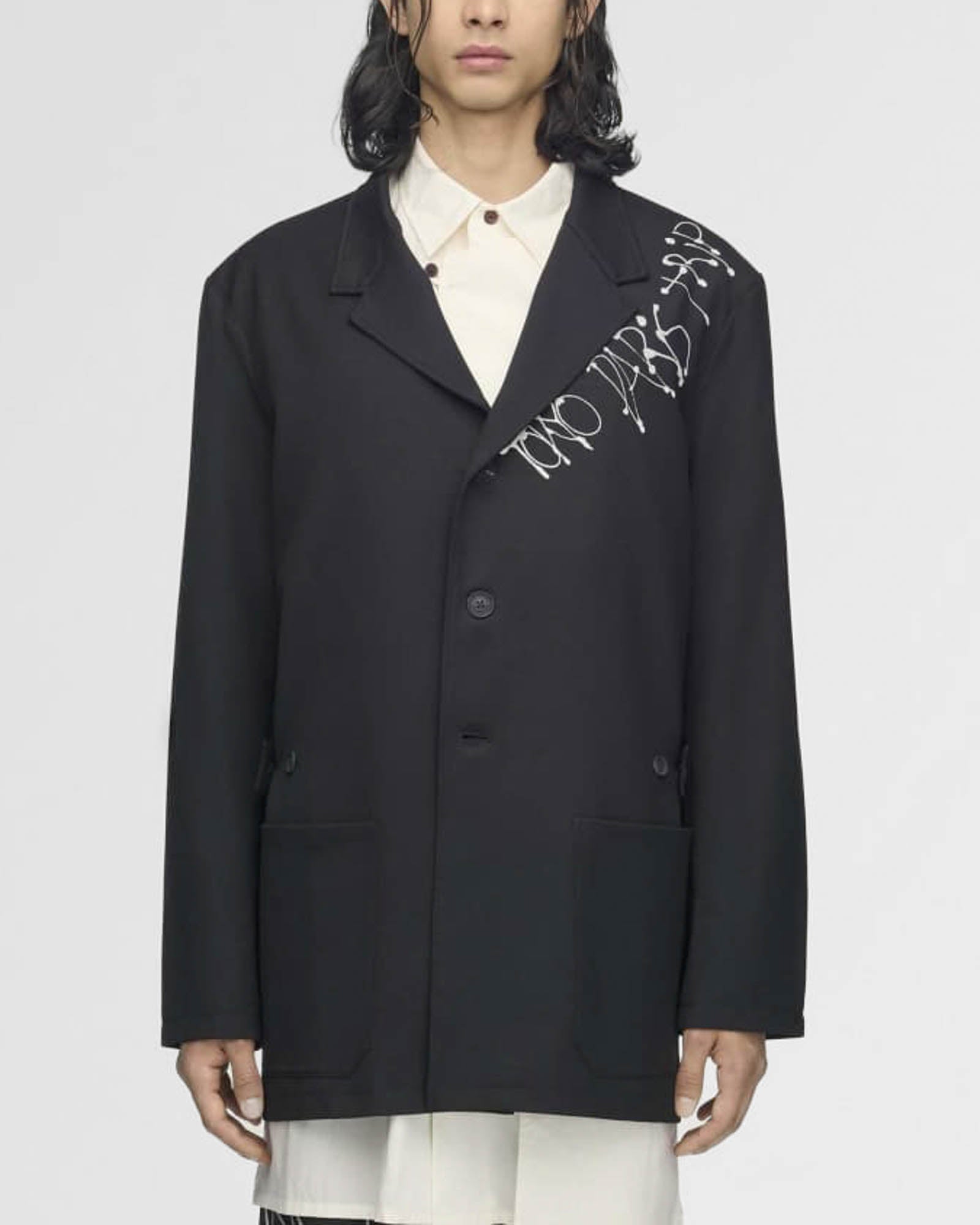 City Graphic Wool Blazer
