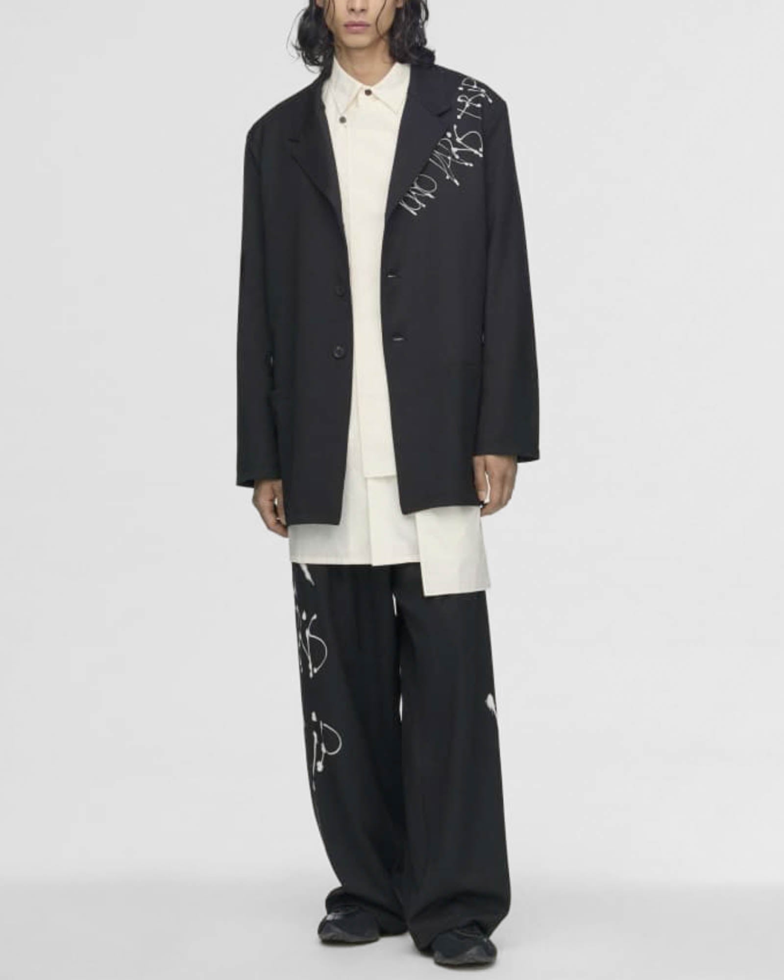 City Graphic Wool Blazer