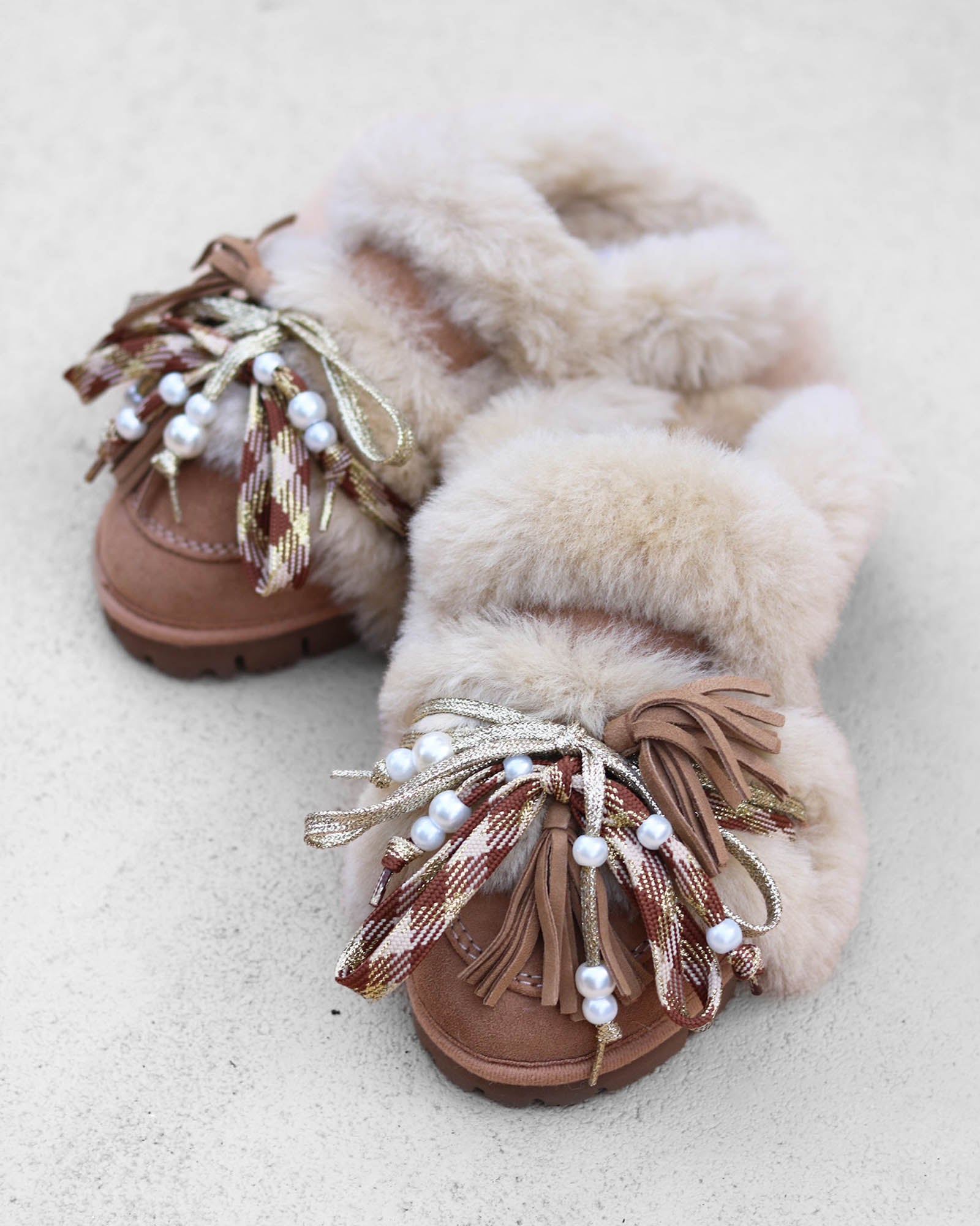 Lola Festive Shearling Loafers