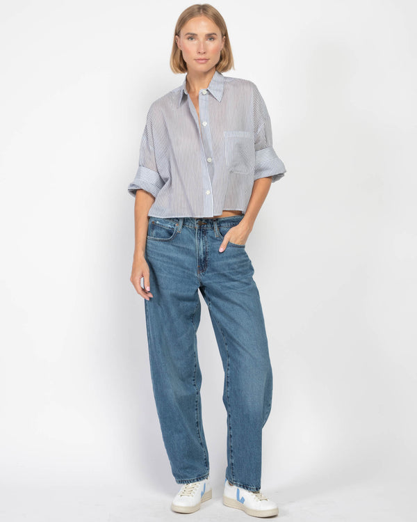 Low Slung Barrel Jeans