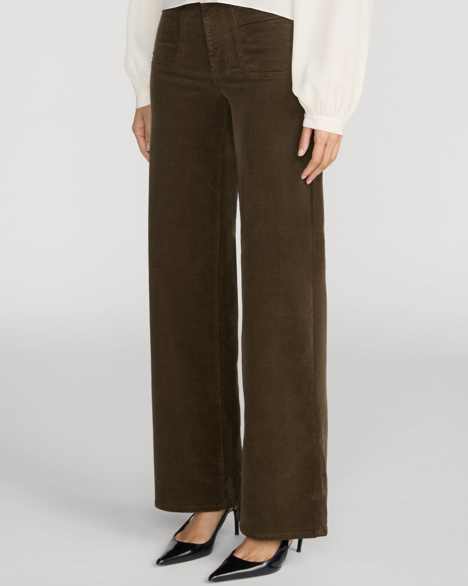 Le Slim Palazzo Modernist Pocket Corduroy