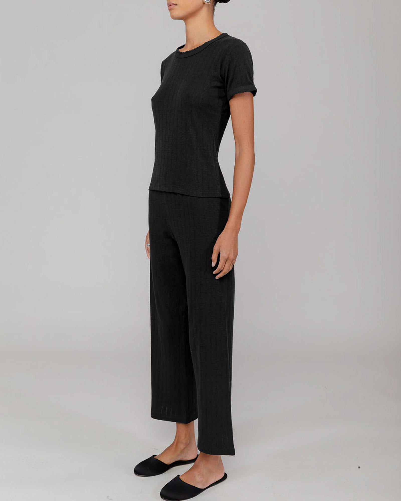 Pointelle Slim Fit Tee