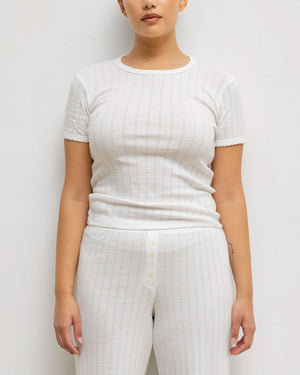 Pointelle Slim Fit Tee