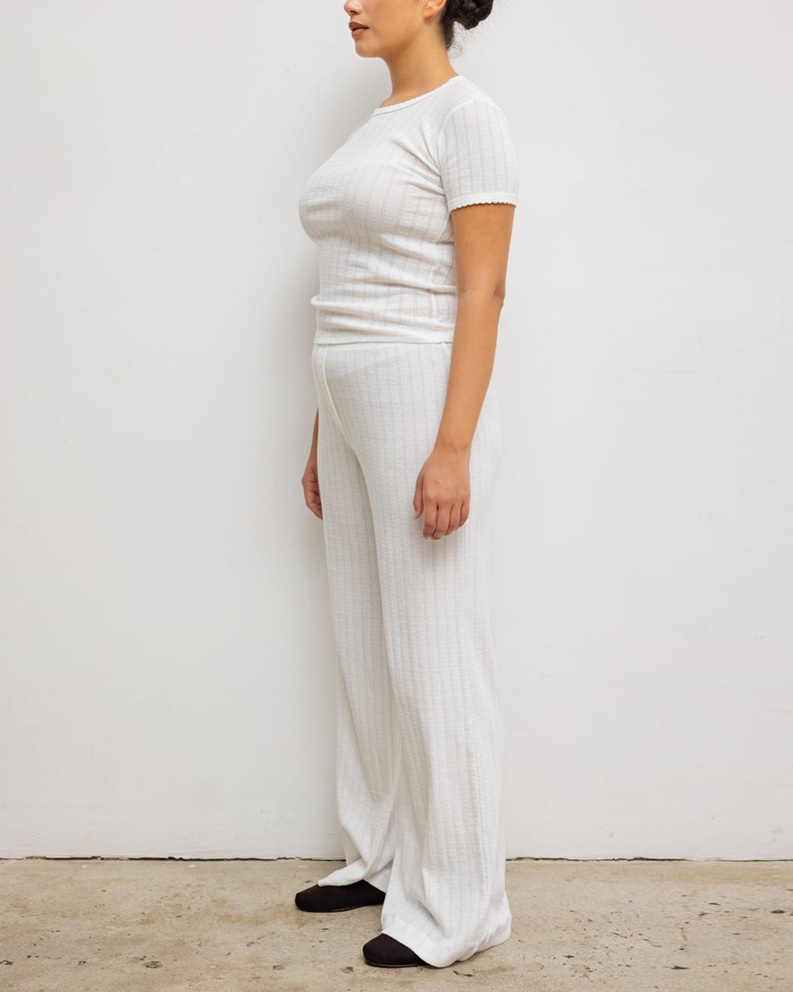 Pointelle Slim Fit Tee