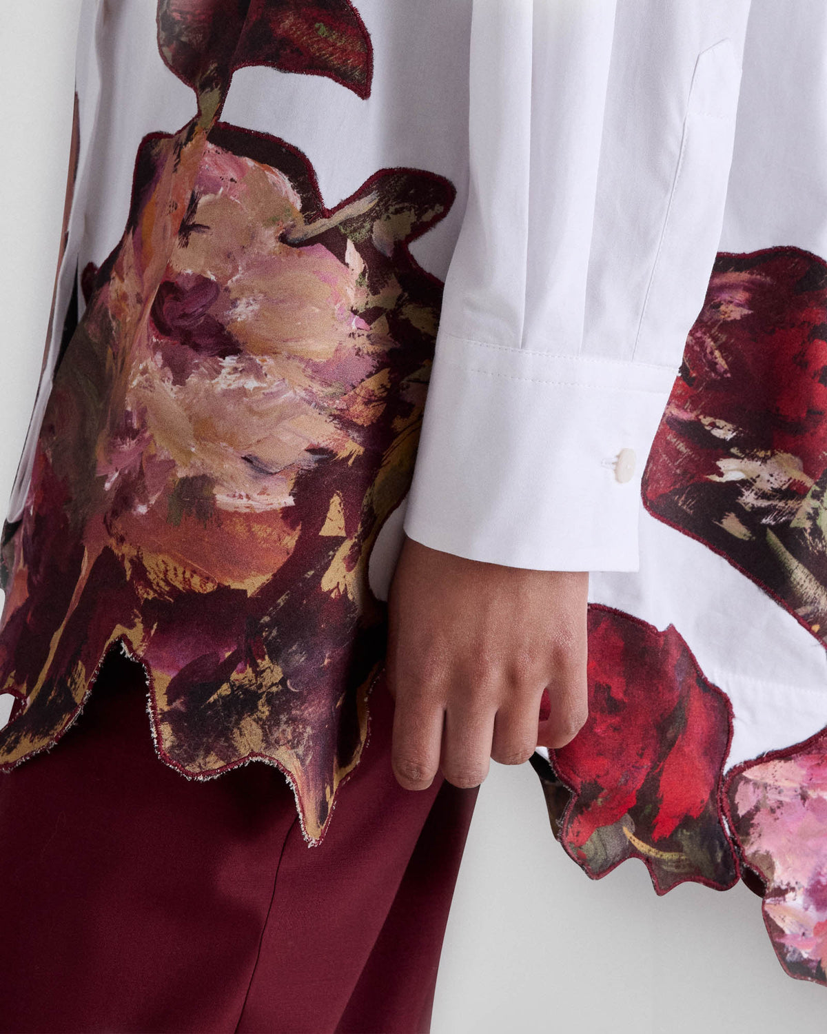 Painterly Rose Robespierre Shirt