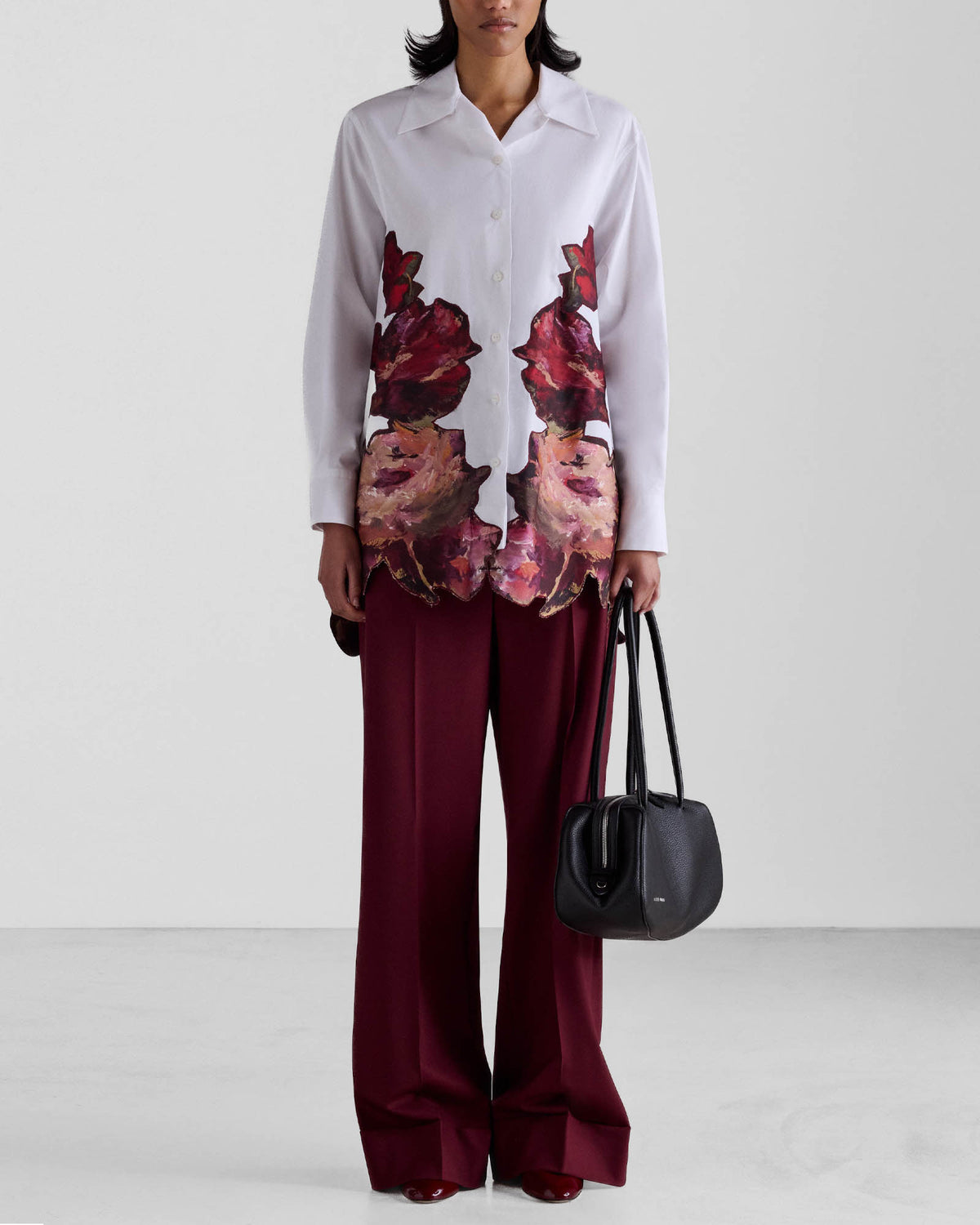 Painterly Rose Robespierre Shirt