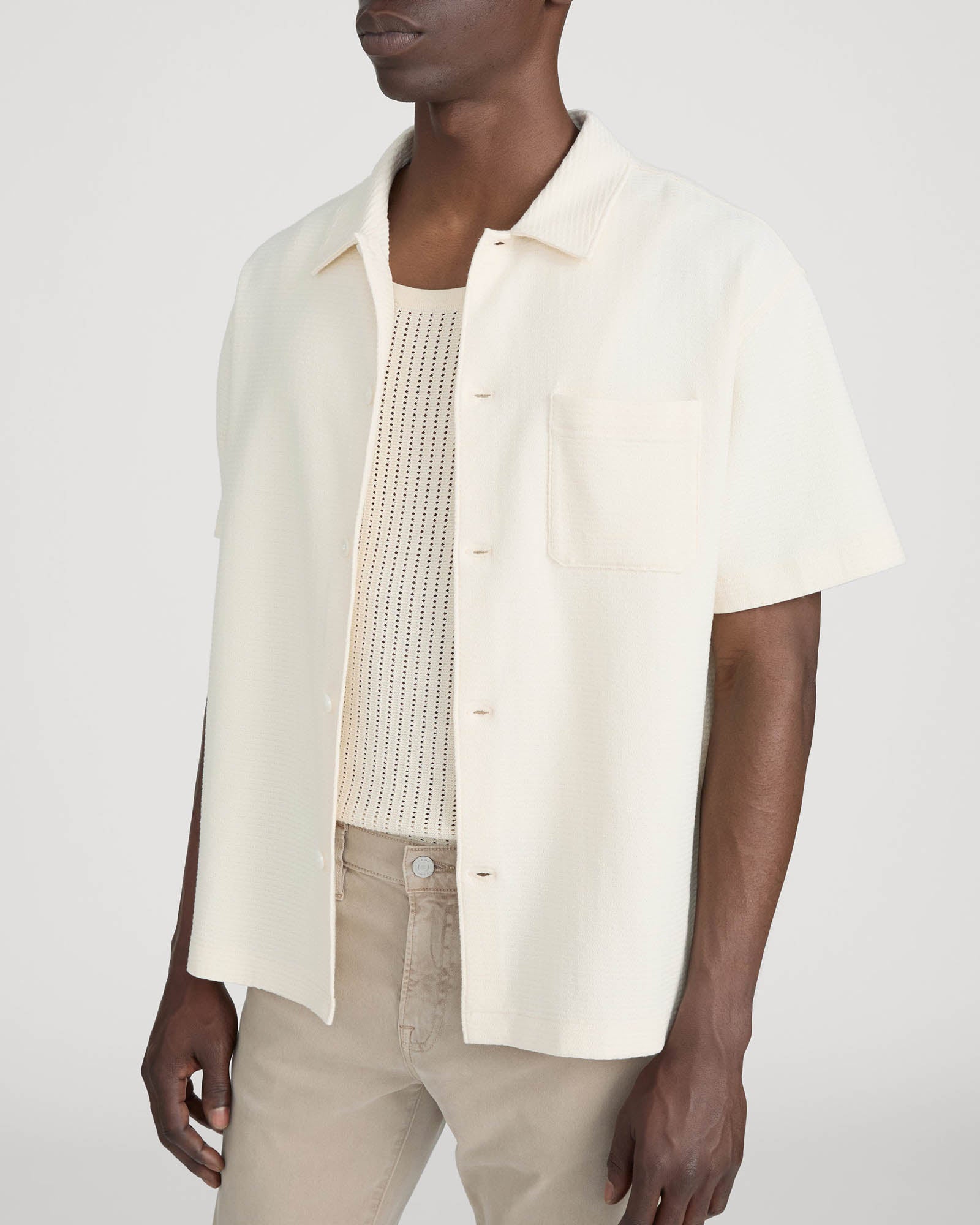 Jacquard Button Down Shirt