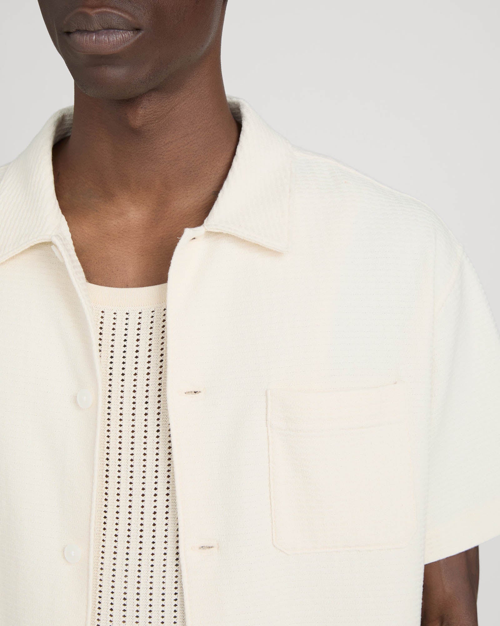 Jacquard Button Down Shirt