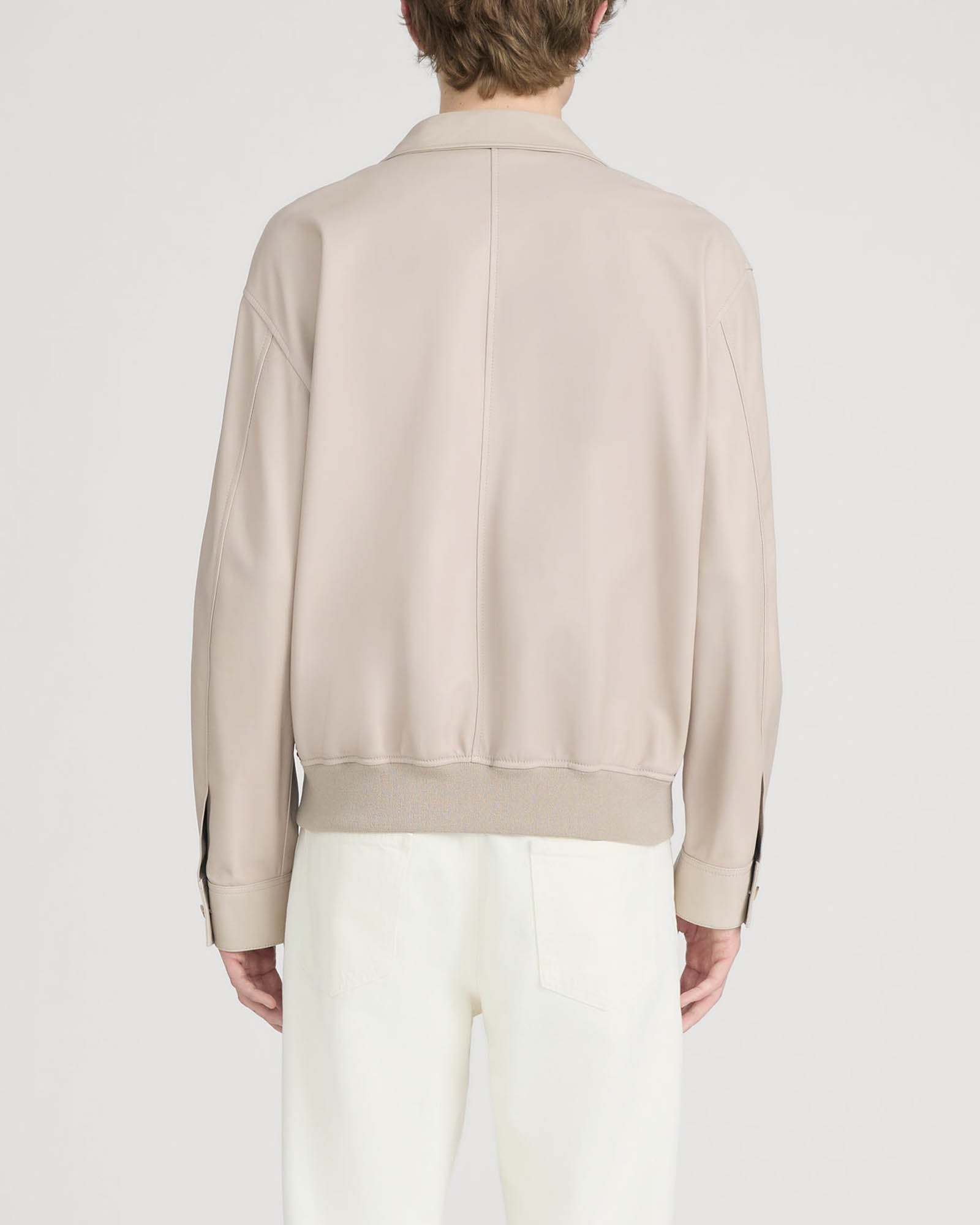 Leather Bomber Jacket