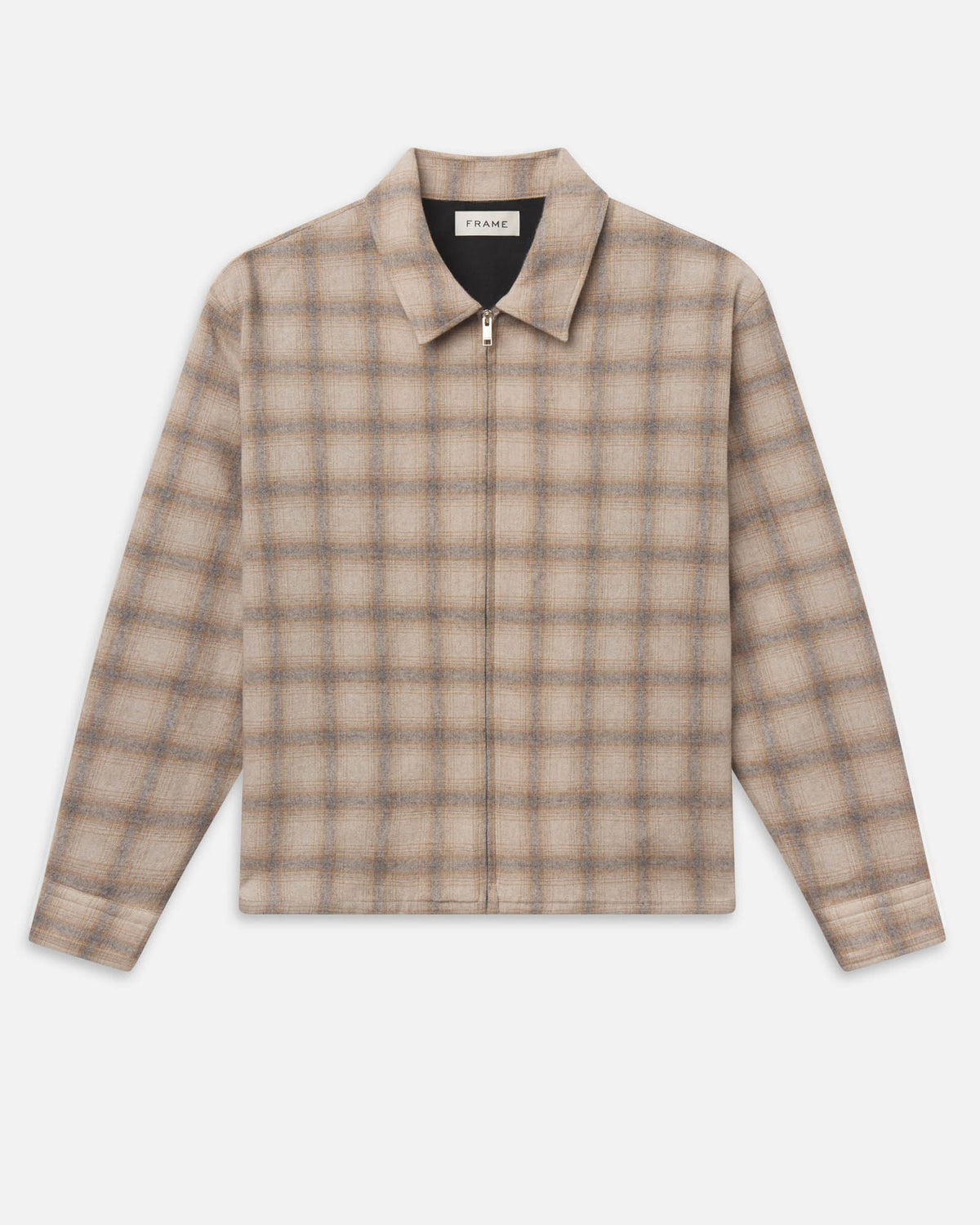 Plaid Zip Overshirt