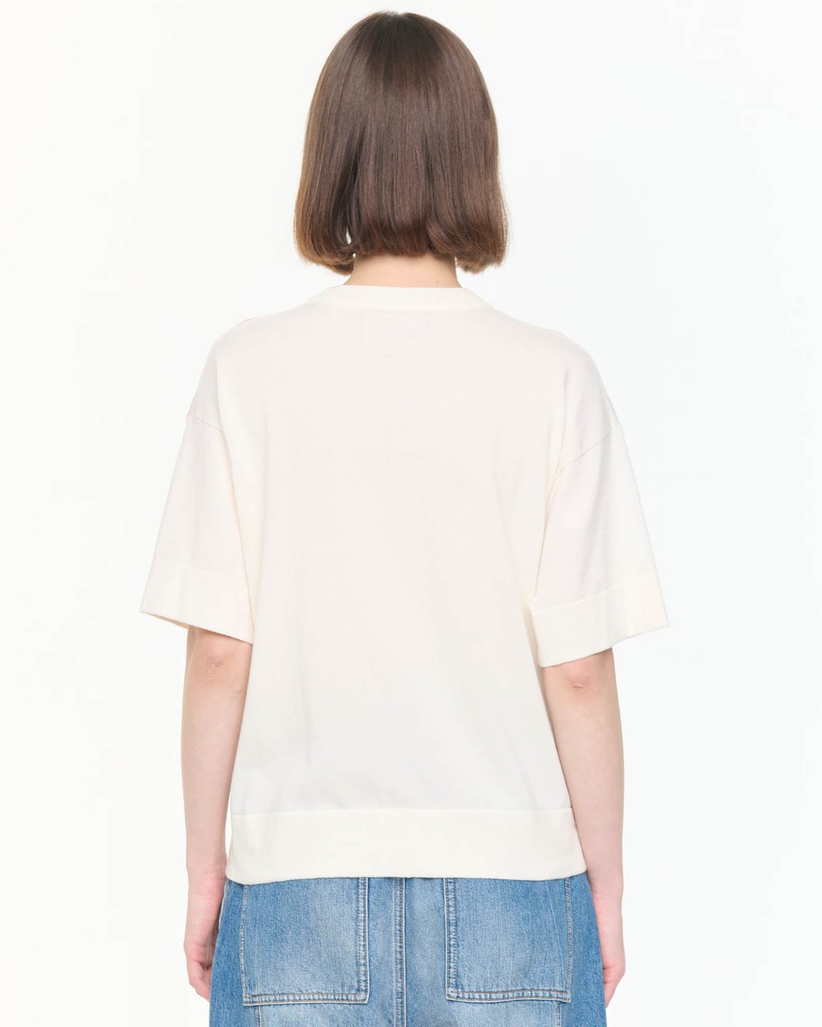 Flower Intarsia T-Shirt