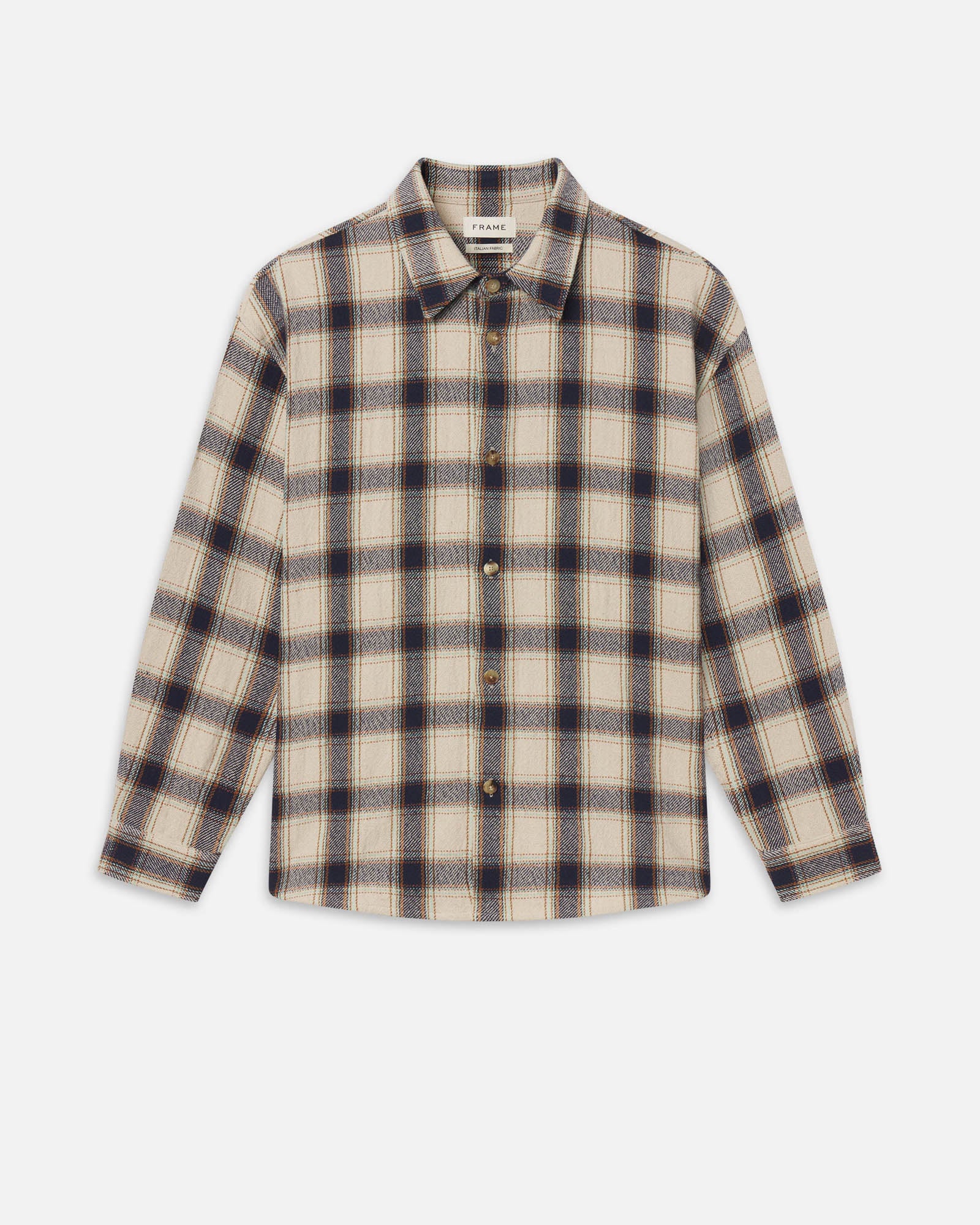トップス PLAID HEAVY SLUB COTTON SHIRT FRAME Plaid Overshirt