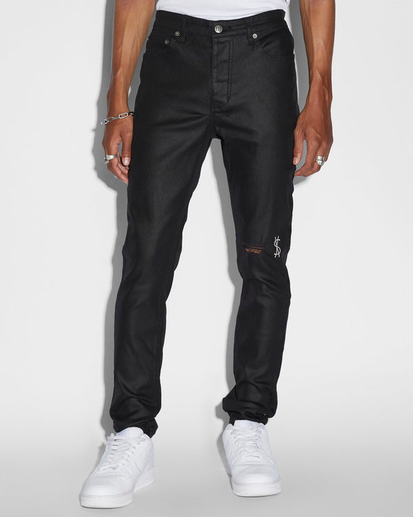 Chitch Waxed Sliver Jeans