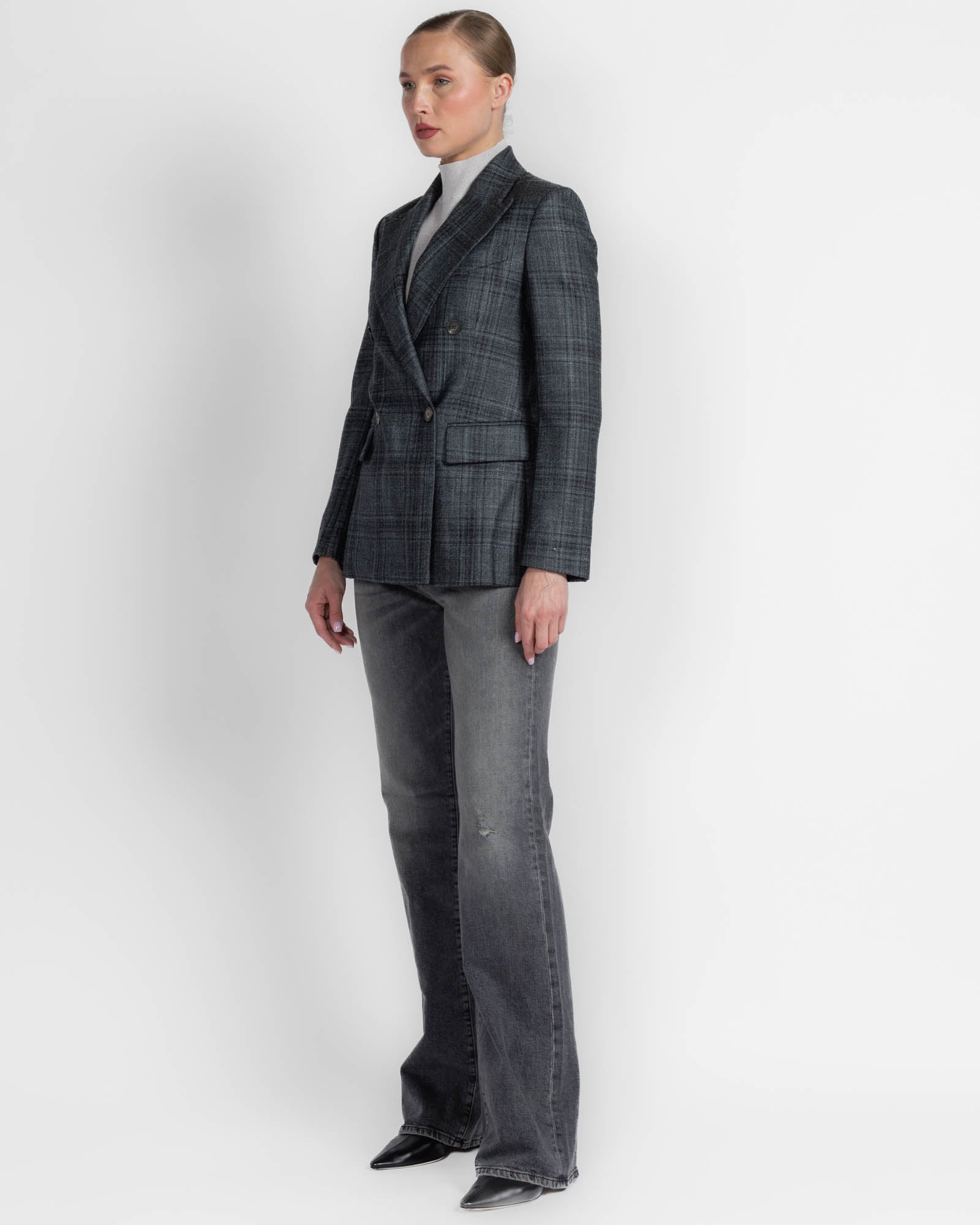 Plaid Blazer