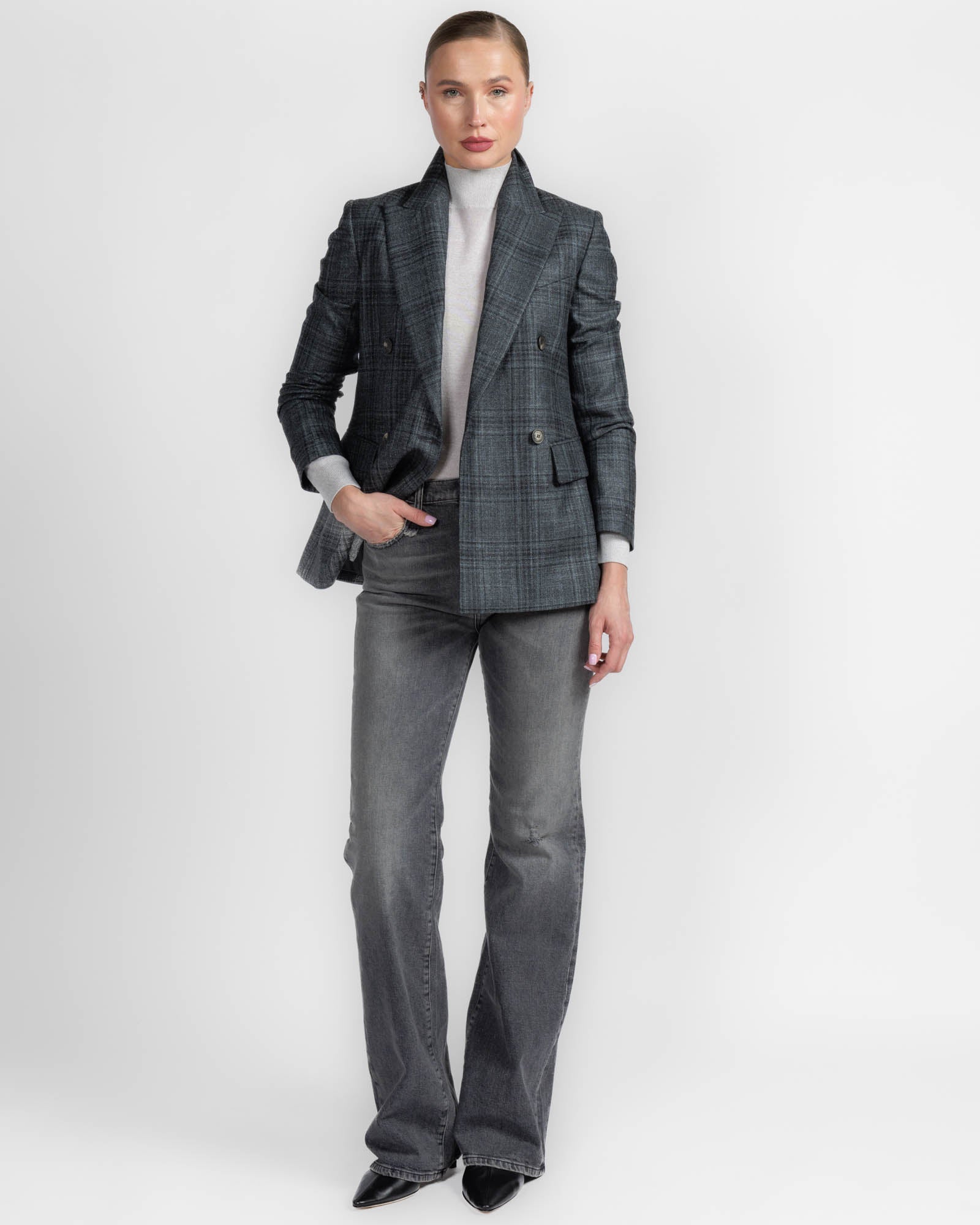 Plaid Blazer