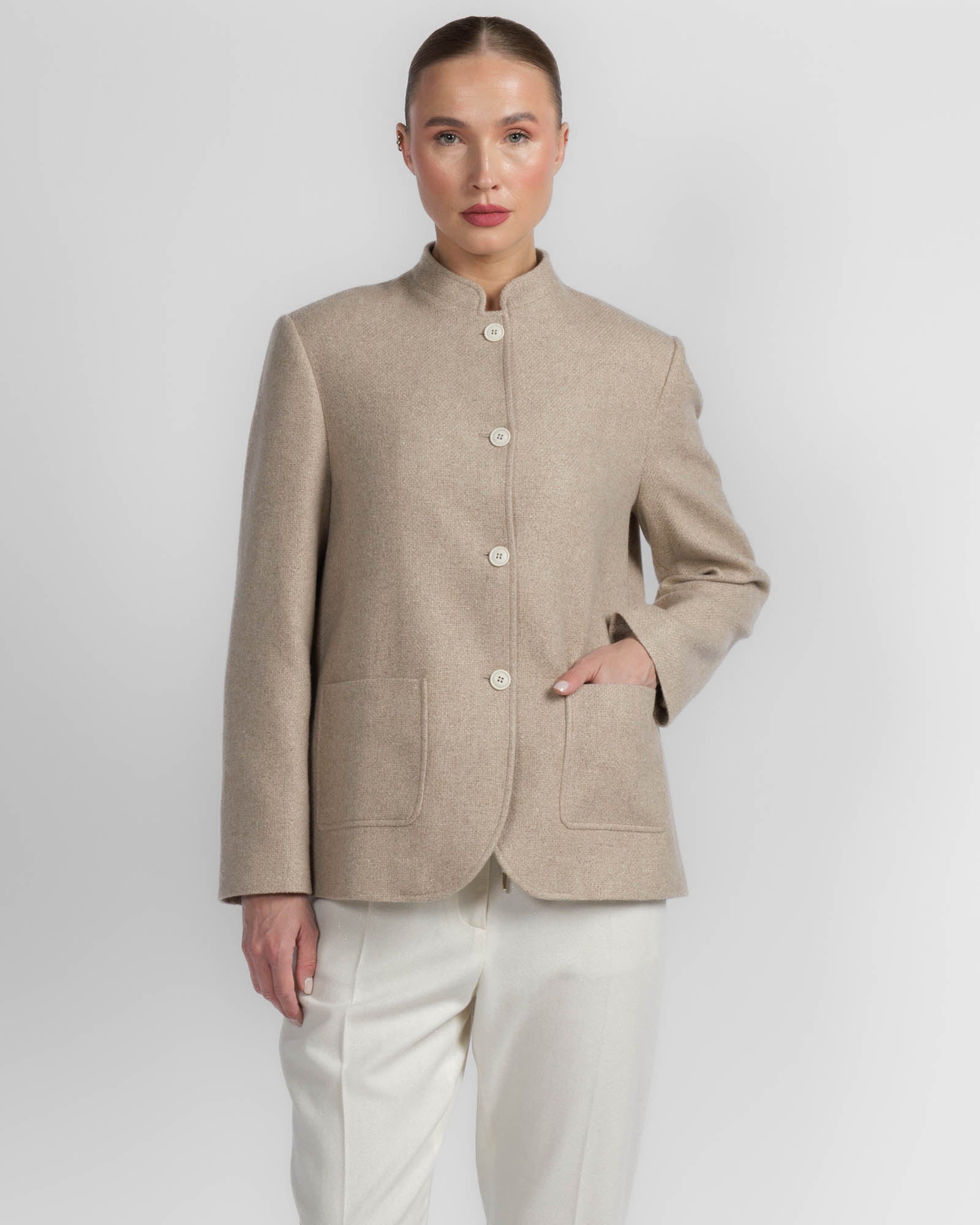 Stand Collar Blazer