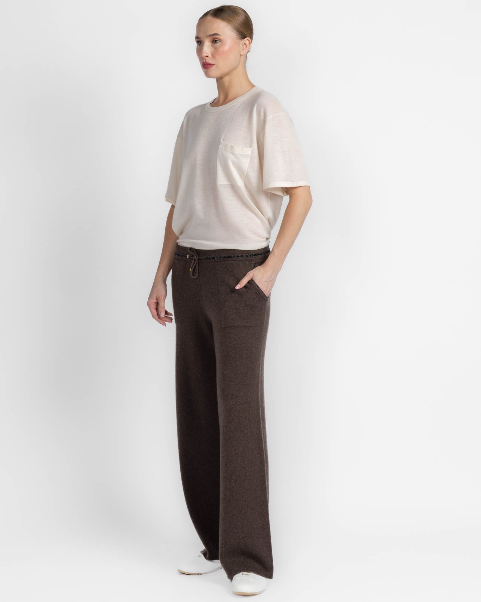 Contrast Piping Pant