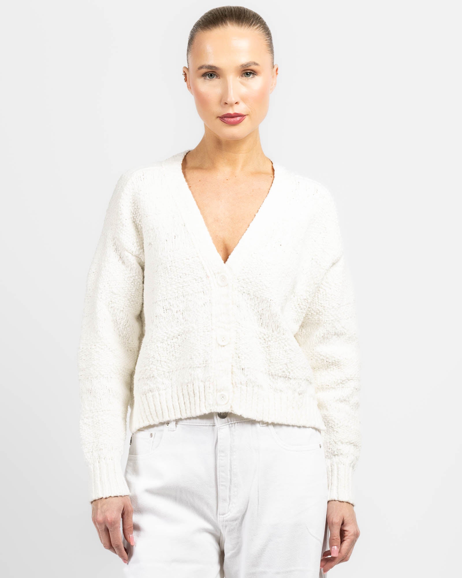 Crop V-Neck Cardigan