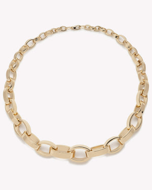 Graduated Ellipse Link Necklace