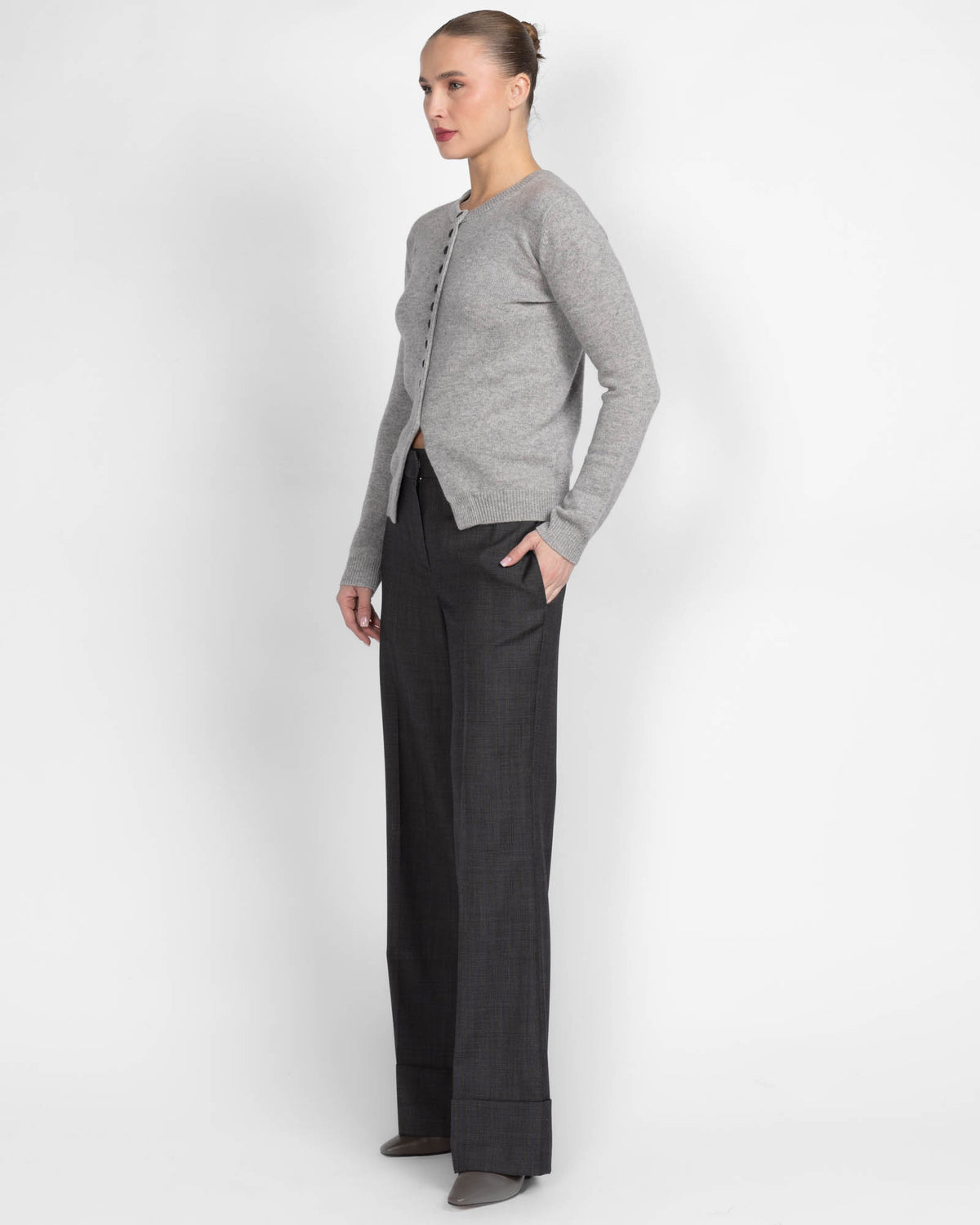 Reversible Button Cardigan