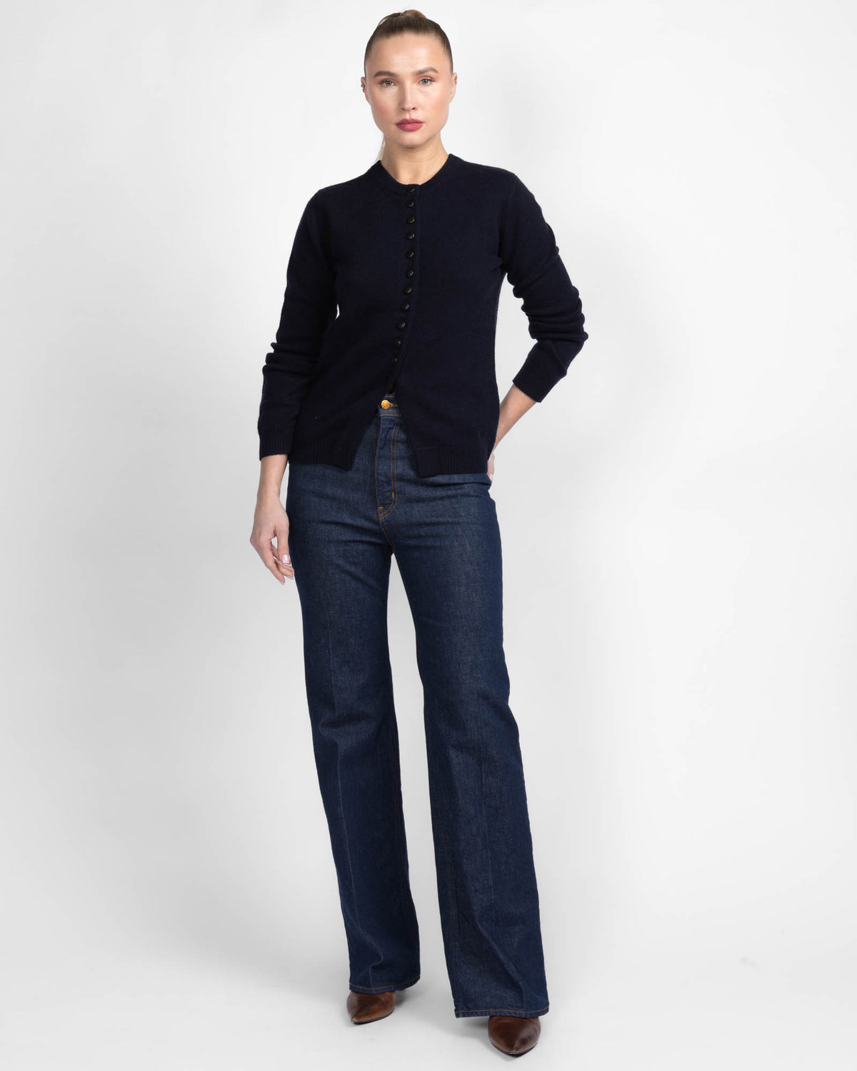 Reversible Button Cardigan