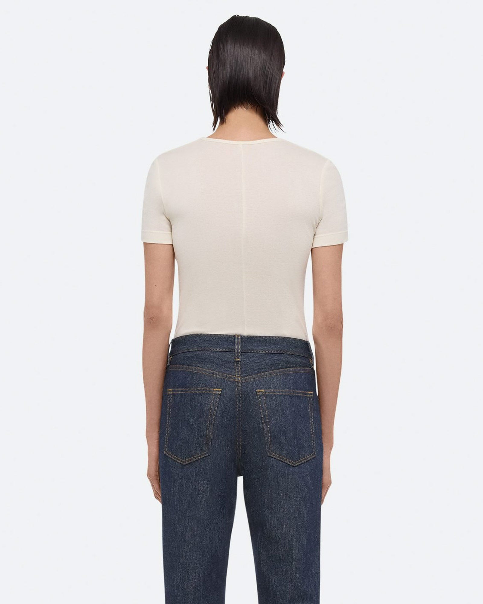 HELMUT LANG Short Sleeve Rib Tee