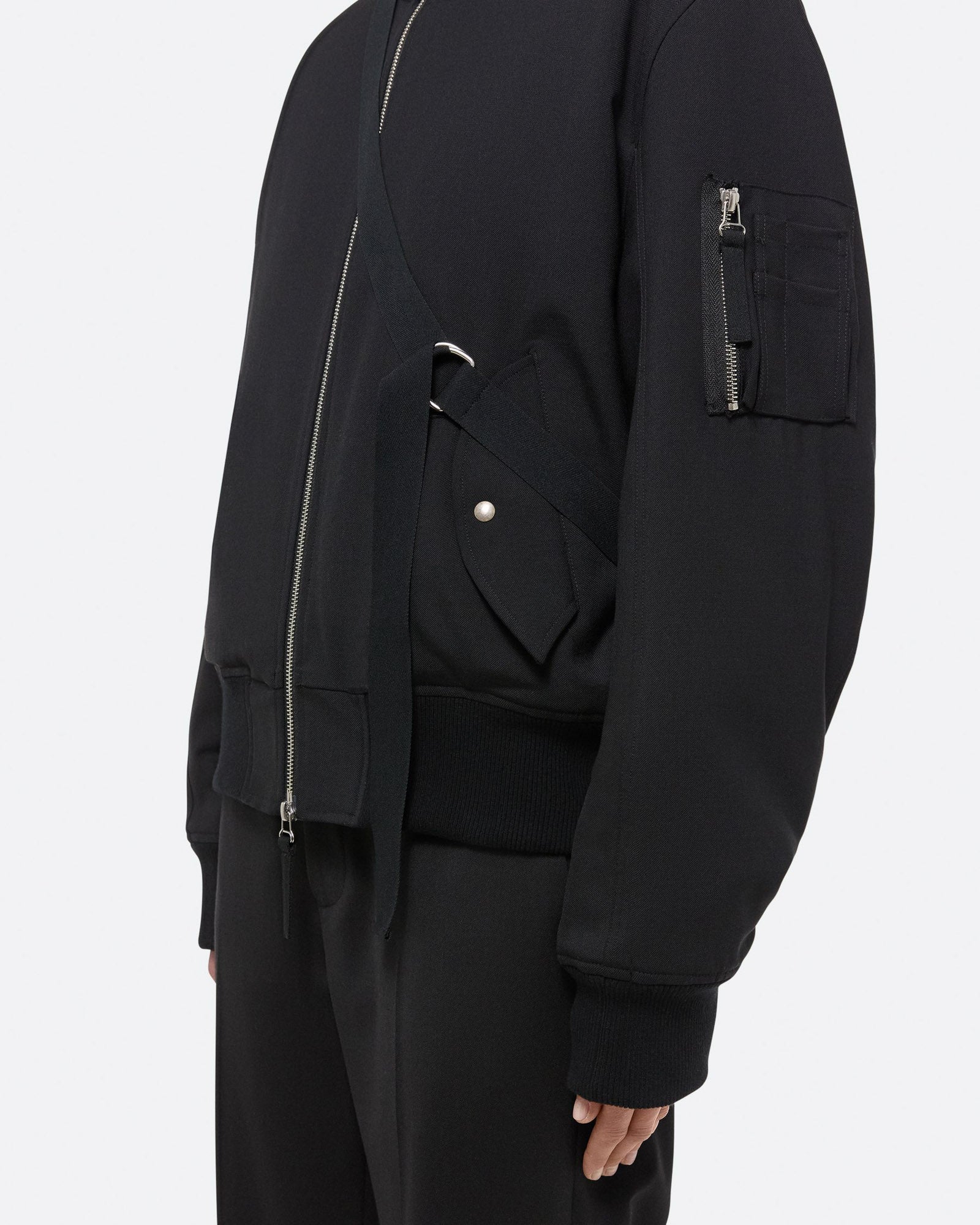 HELMUT LANG Seatbelt Bomber Jacket TNT The New Trend Shop Luxury Fashion High End Designer Brands tntfashion