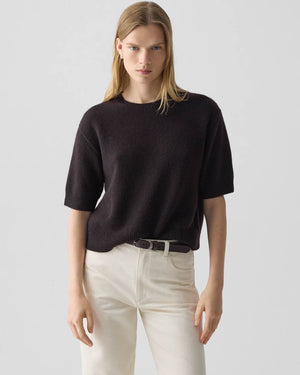 T-shirt court en cachemire