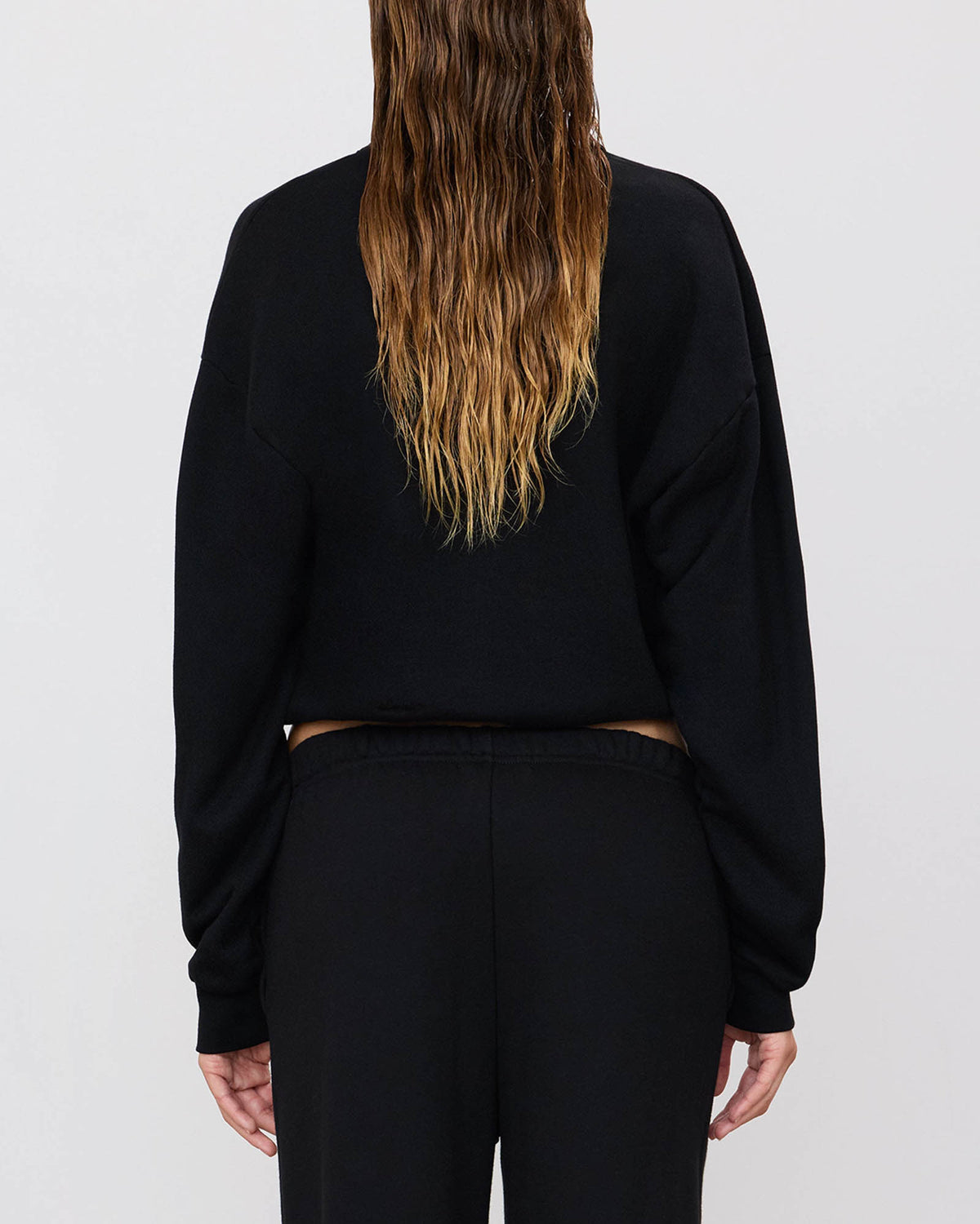 Cropped Polo Sweatshirt