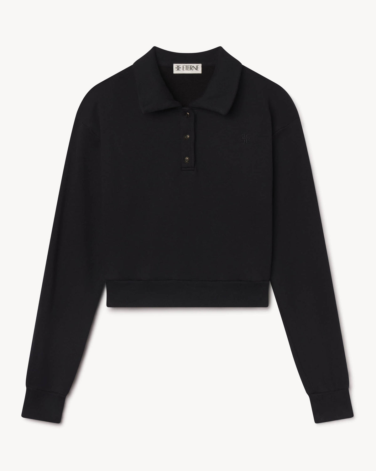 Cropped Polo Sweatshirt
