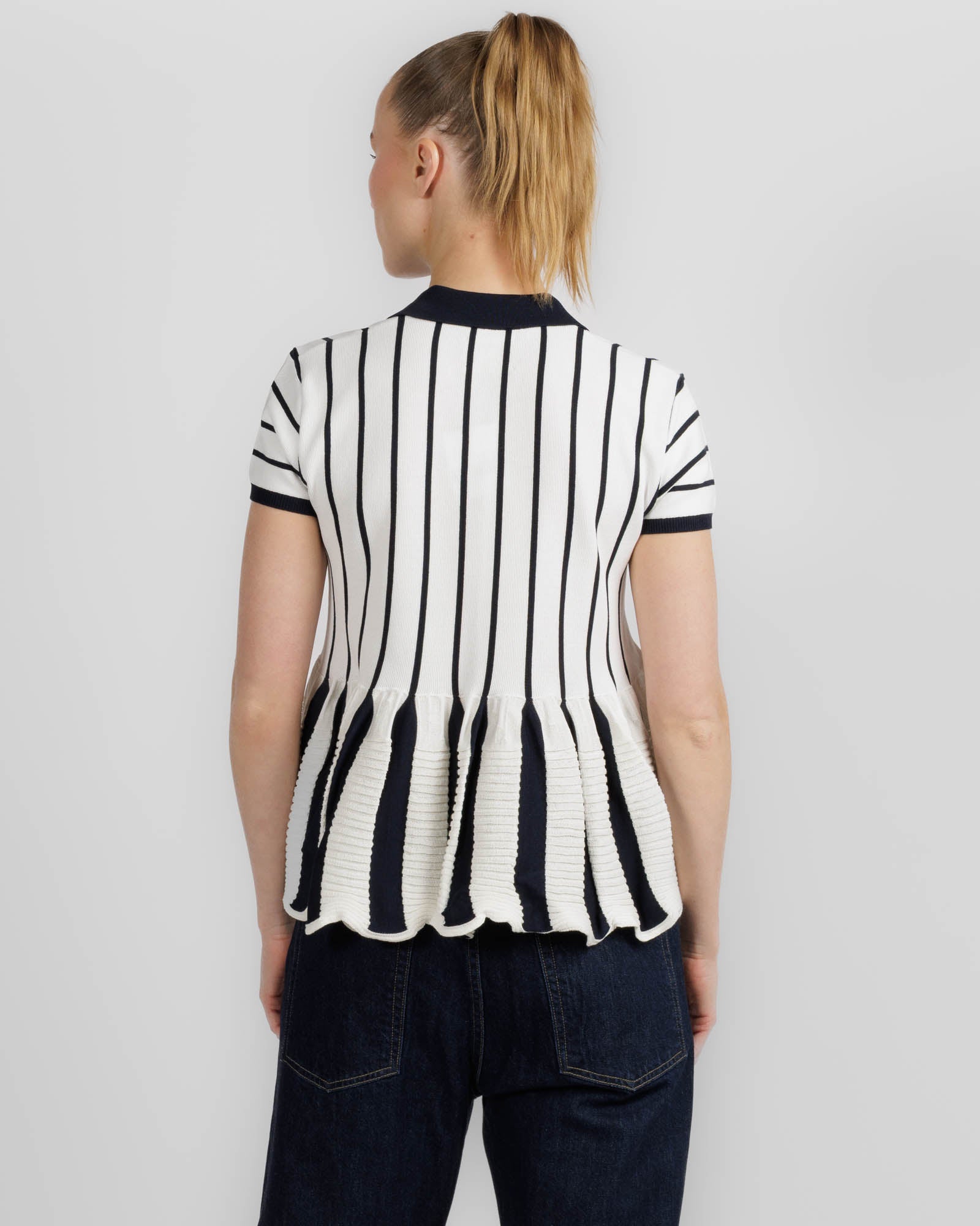 Wavy Flared Polo