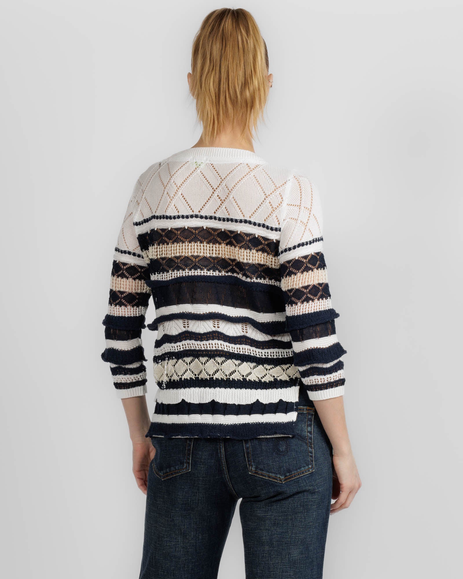 Crazy Knit Basque Top