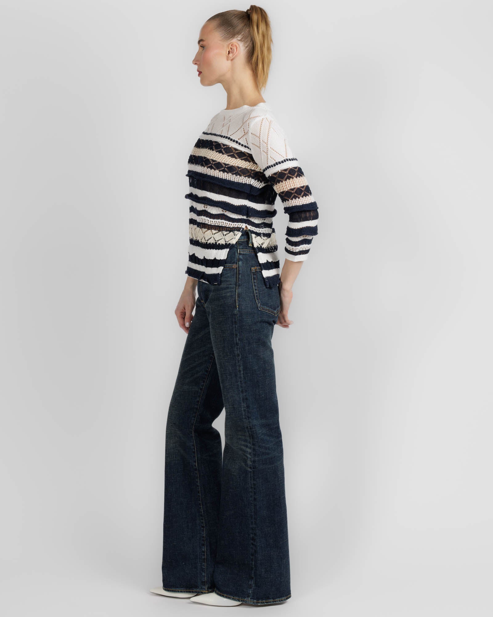 Crazy Knit Basque Top