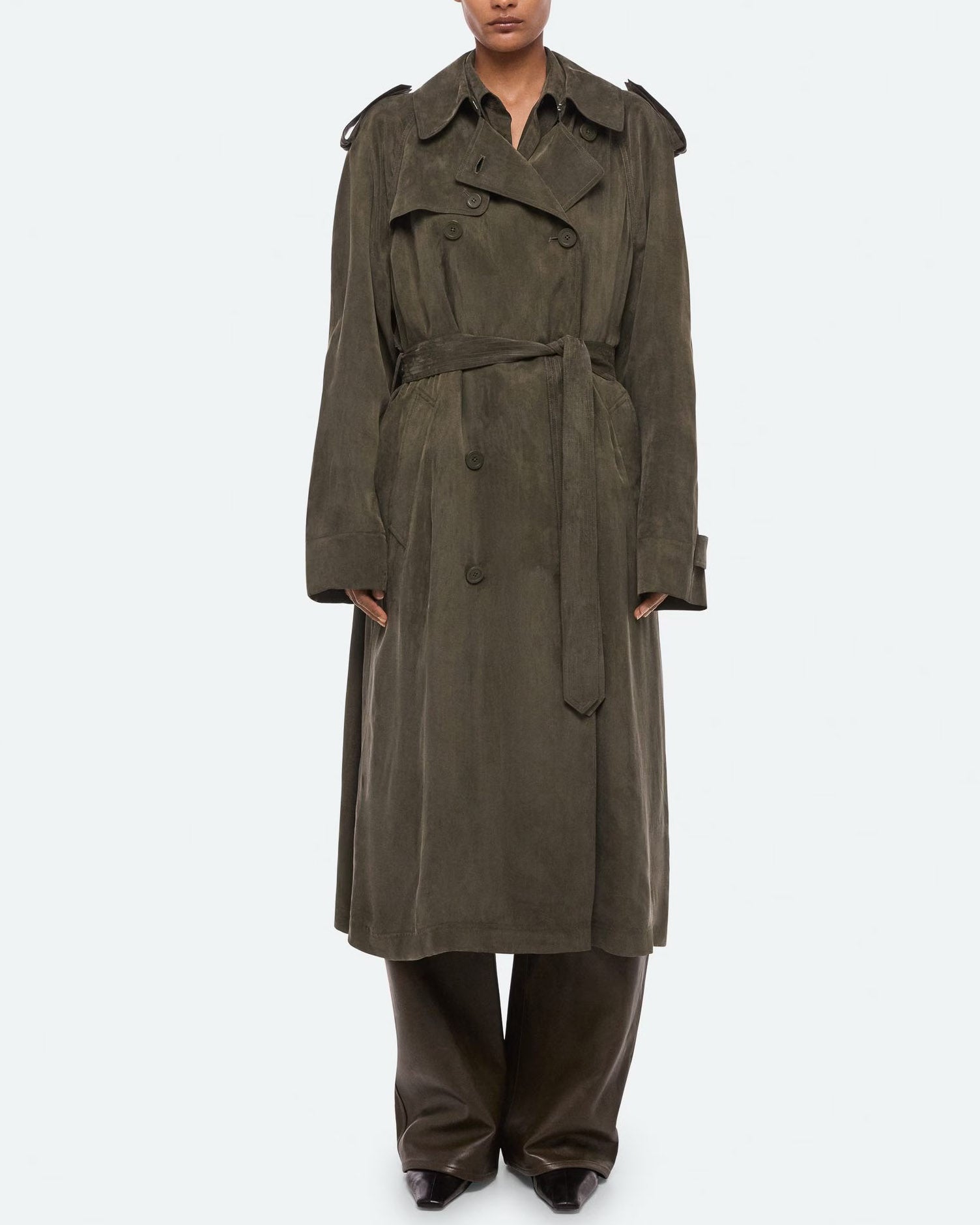 Fluid Trench Coat