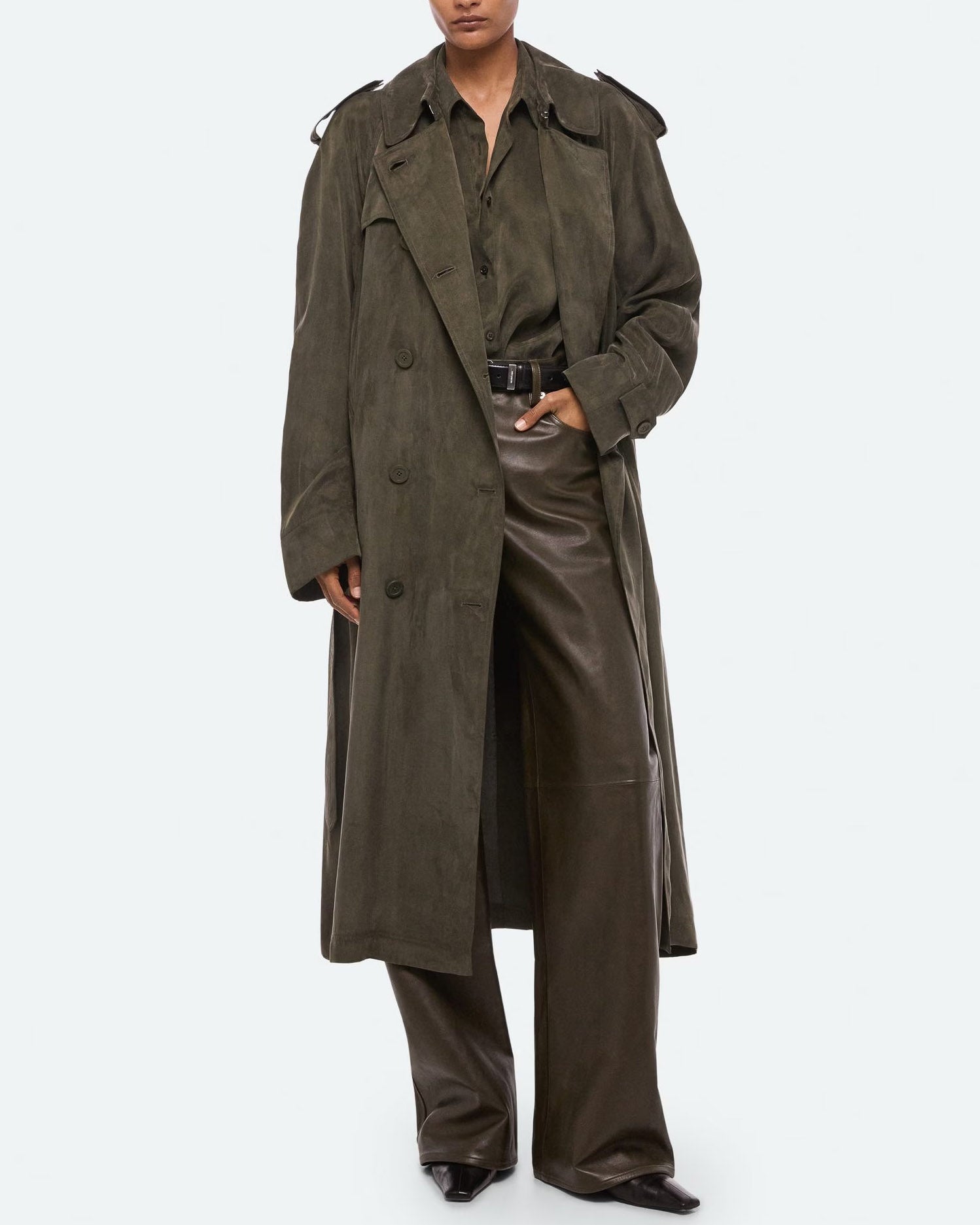 Fluid Trench Coat
