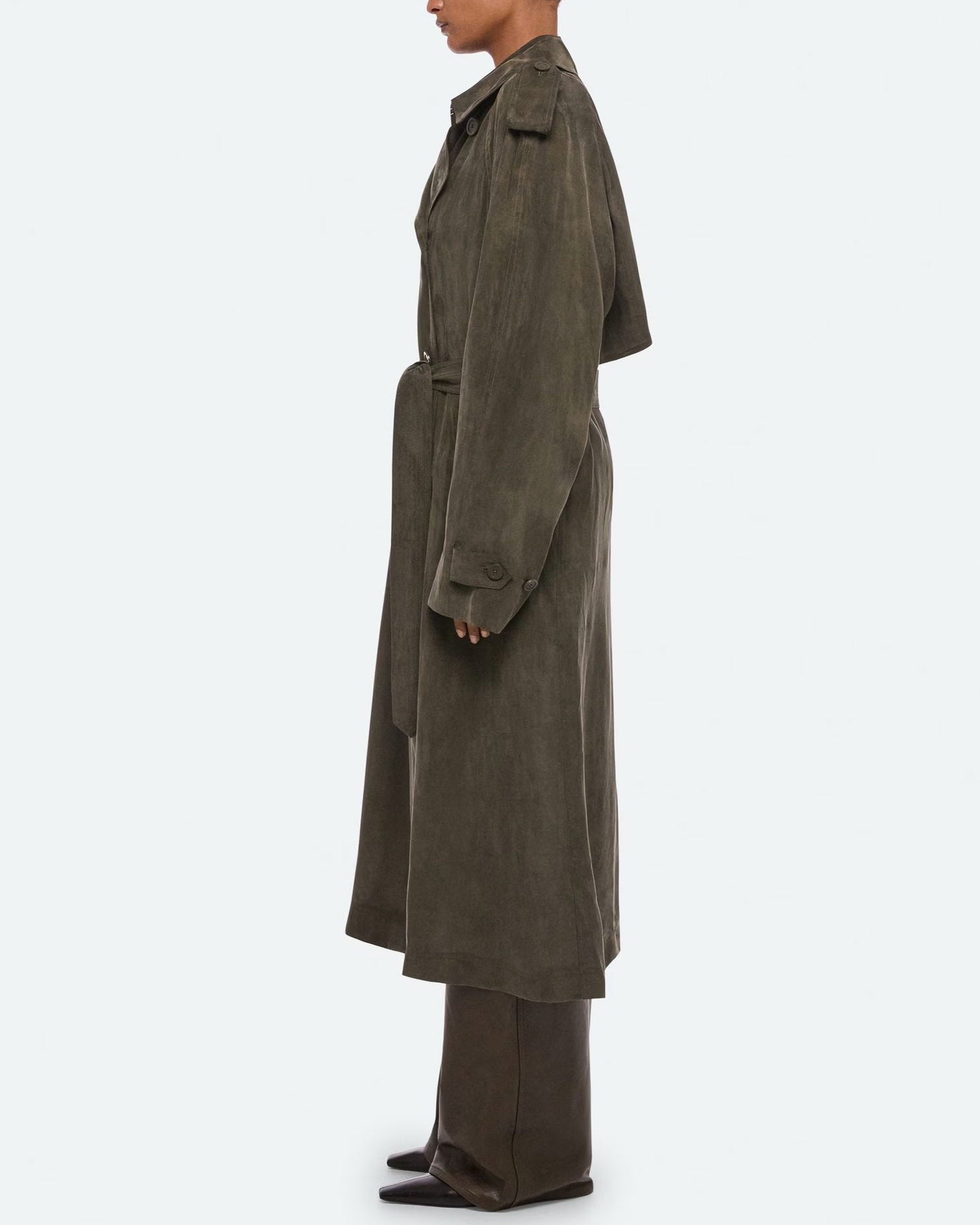 Fluid Trench Coat