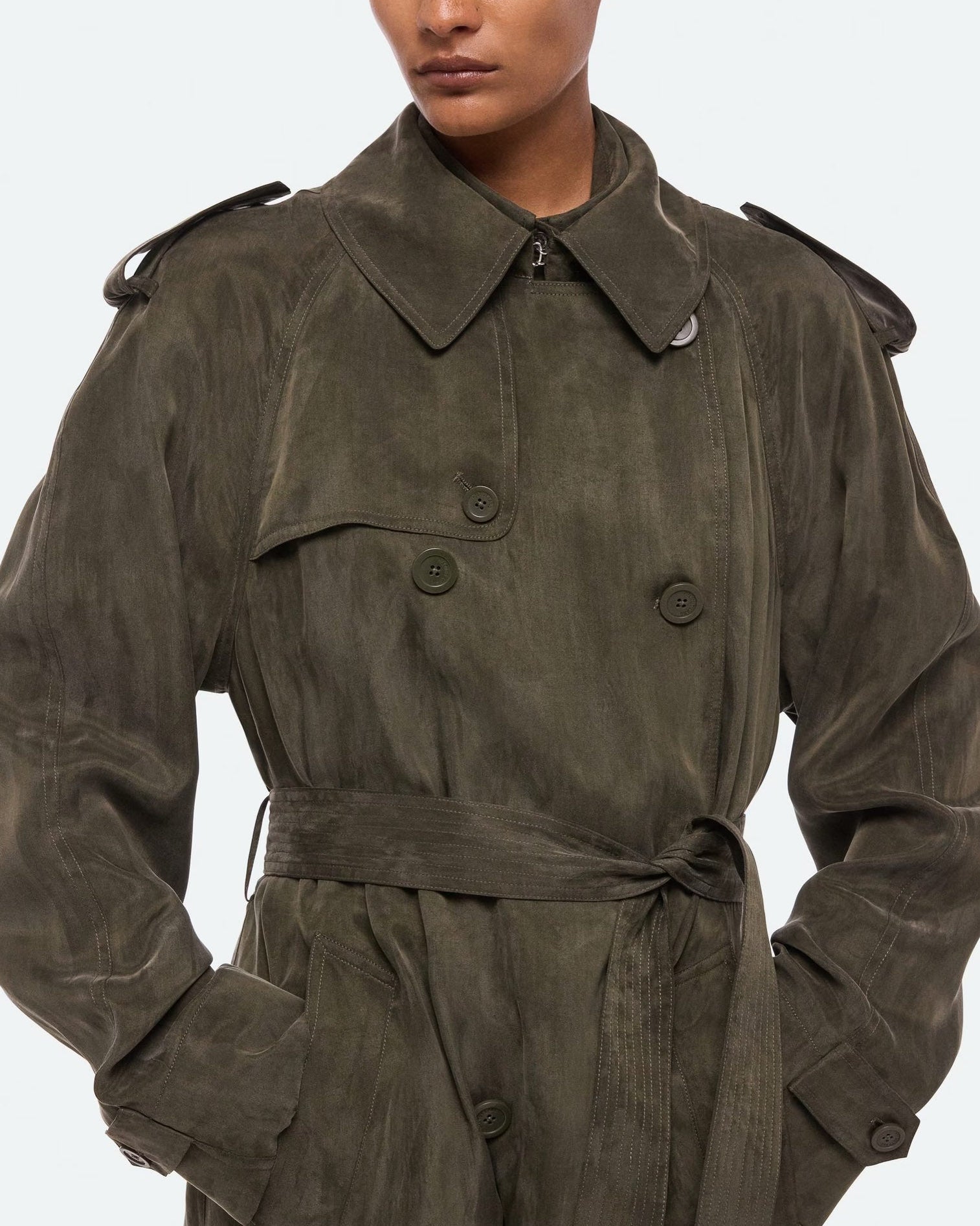 Fluid Trench Coat