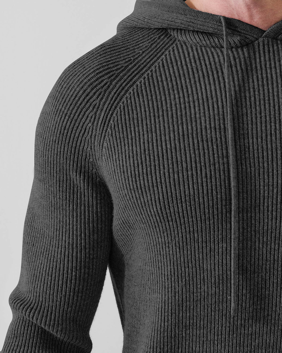 12Gg Merino Ribbed Hoodie