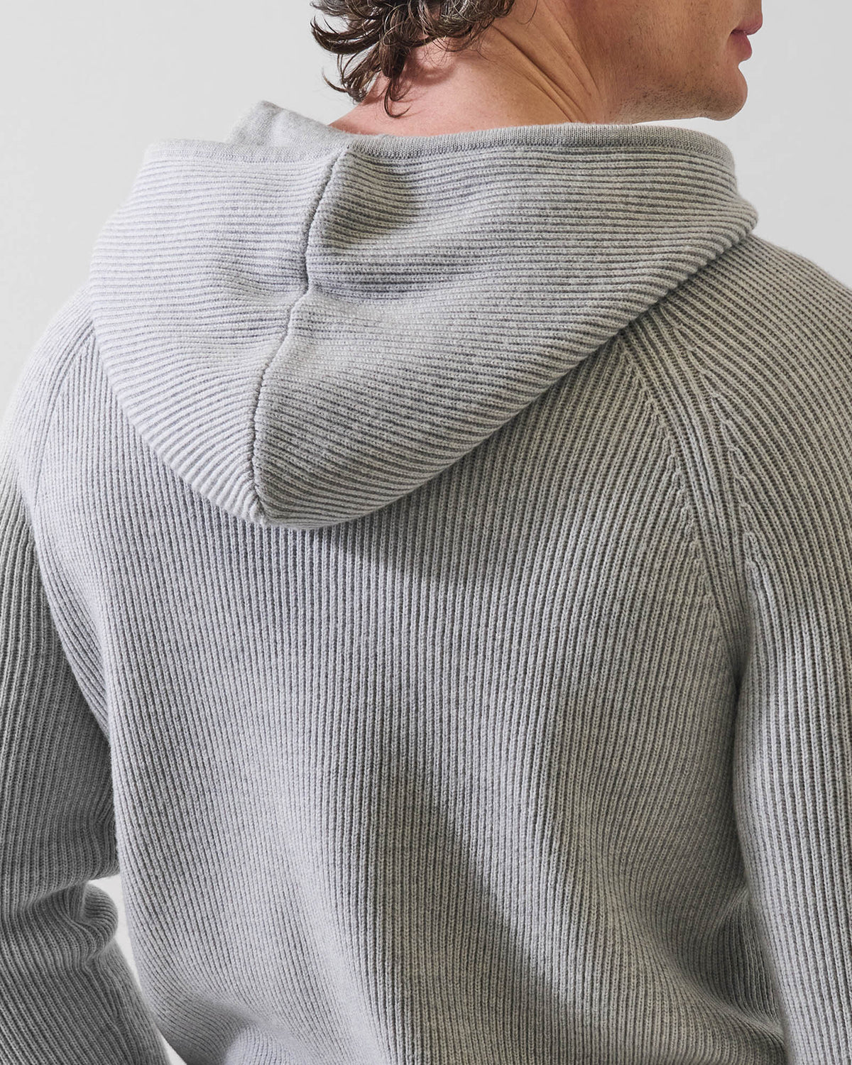 12Gg Merino Ribbed Hoodie