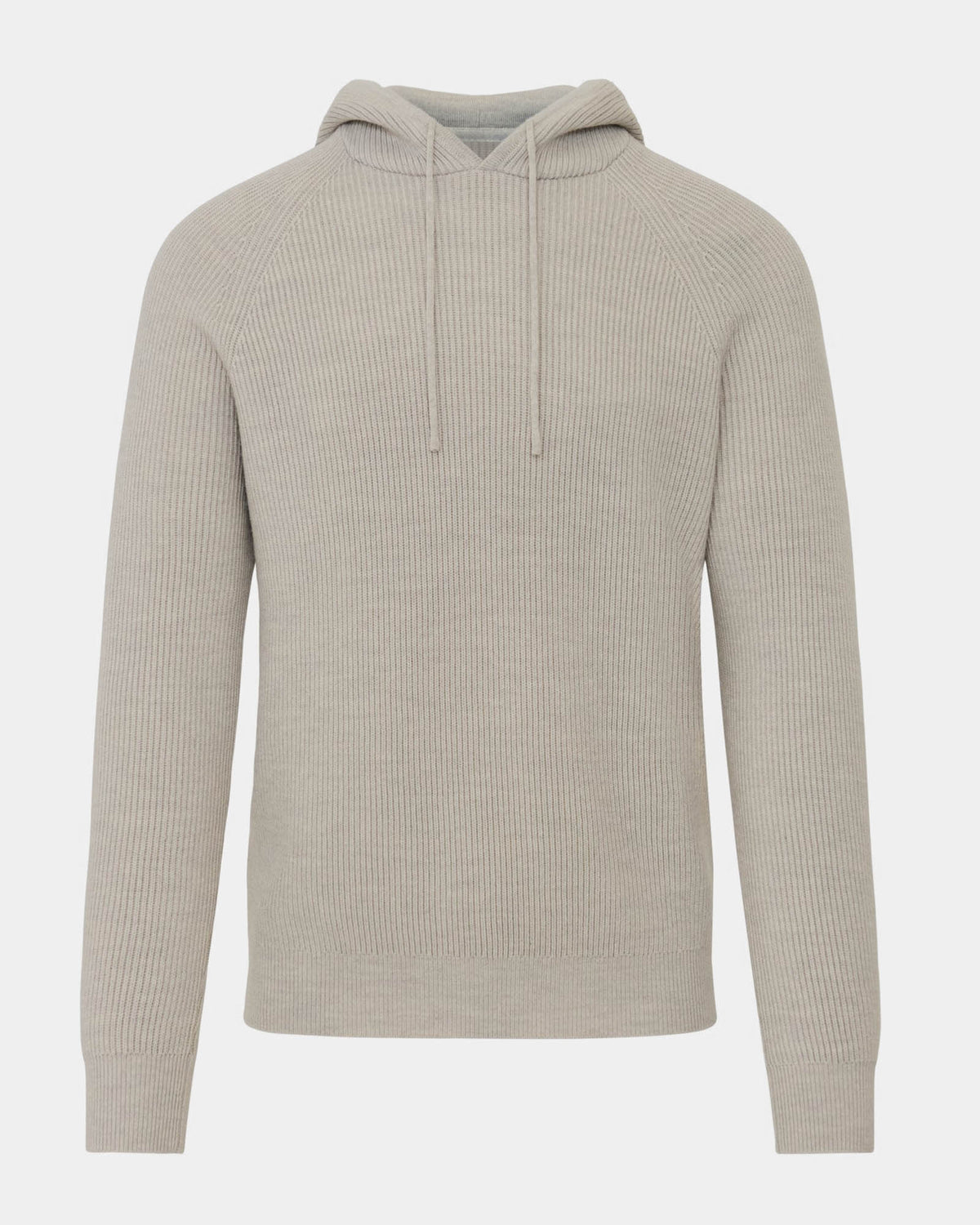 Merino Ribbed Hoodie