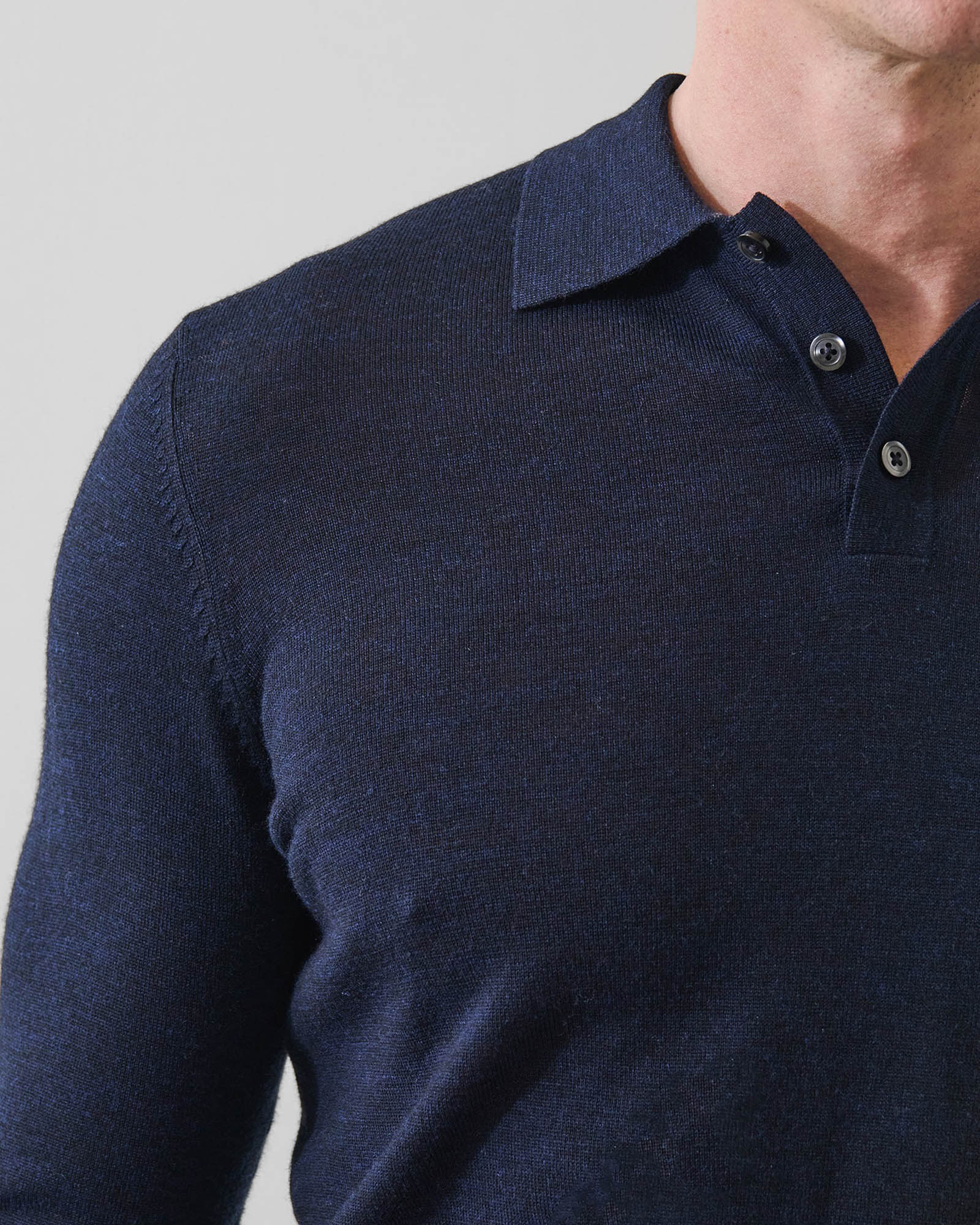 3 Button Polo Sweater