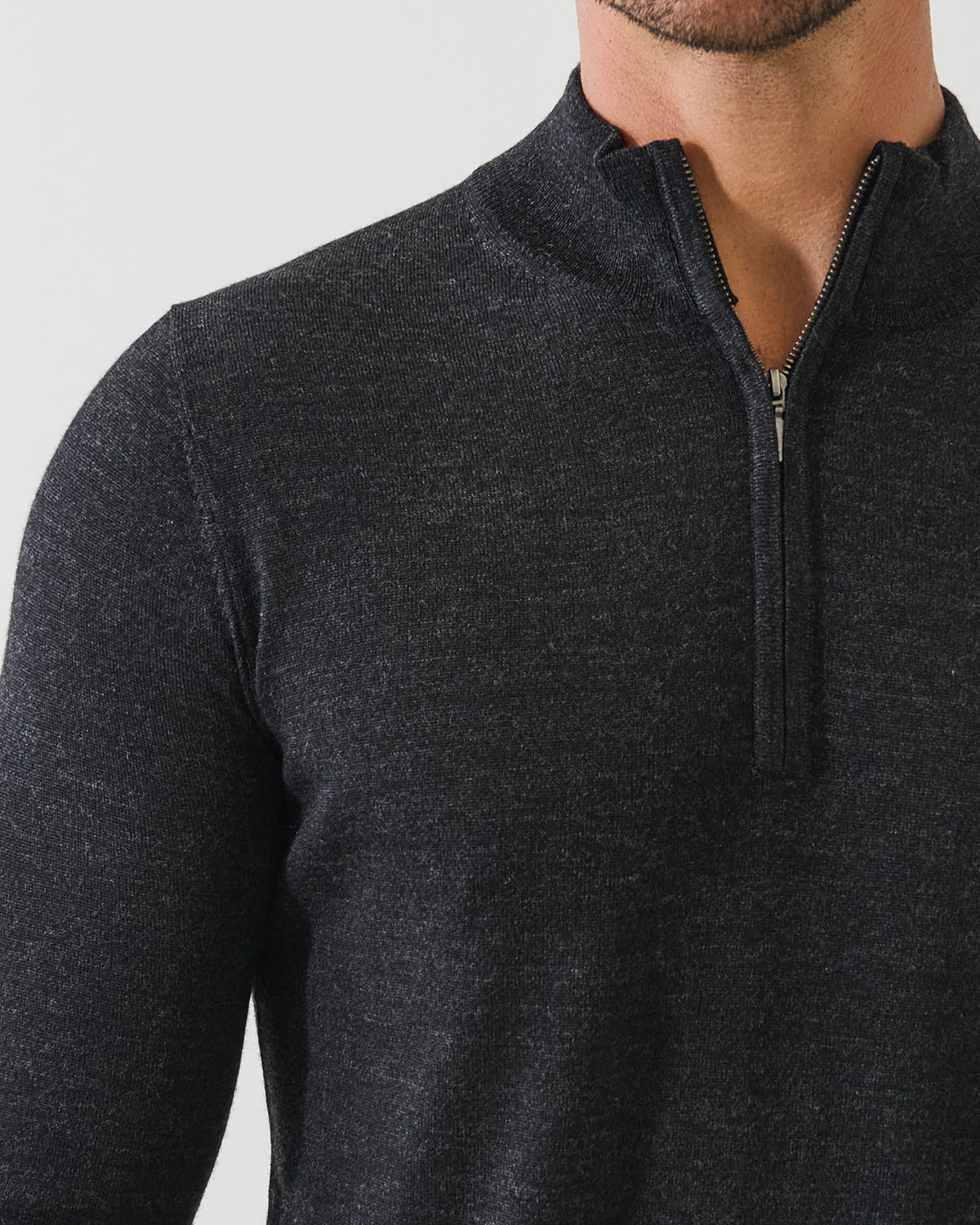 1/4 Zip Mock Top