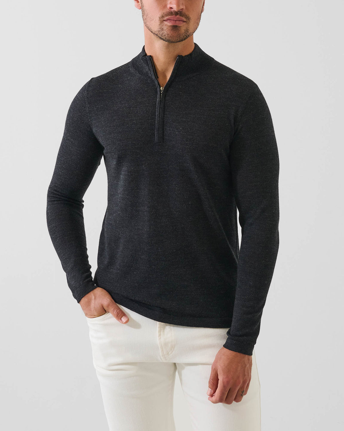 1/4 Zip Mock Top