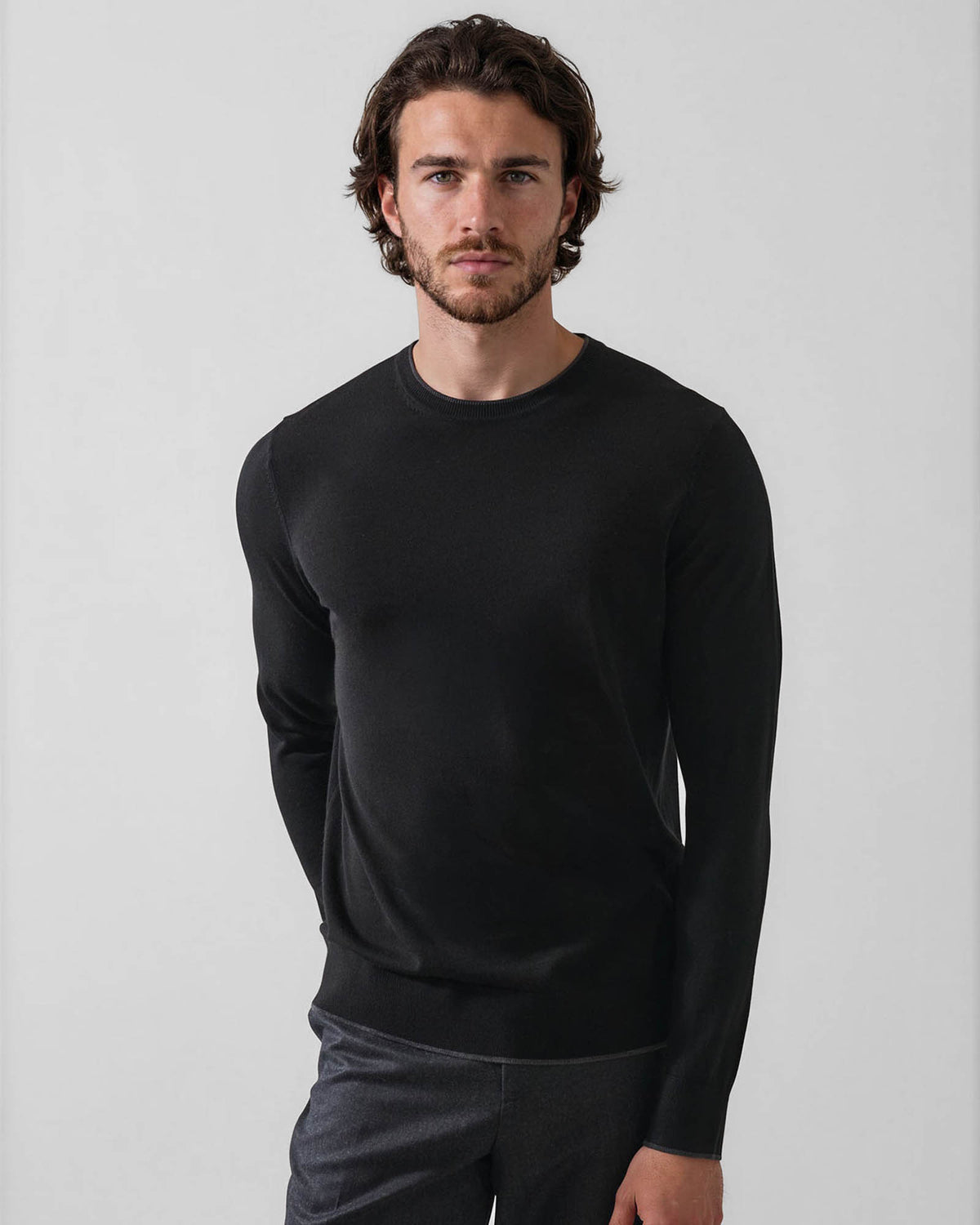 Wool Tip Crewneck